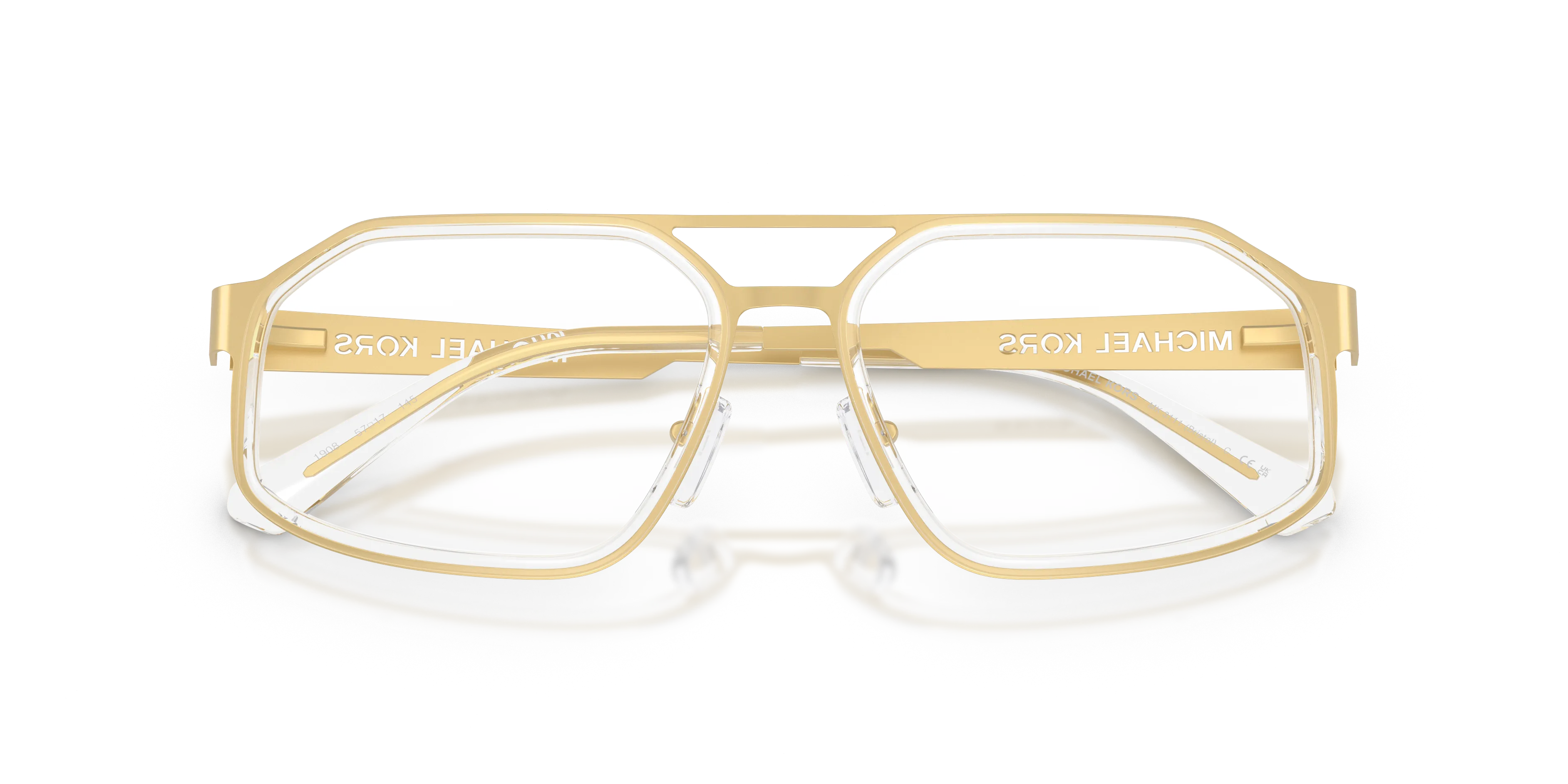 Michael Kors MK3111 BRISTOL 1908 Montature da vista Metallo Giallo Trasparente Geometrica Normale - immagine 2