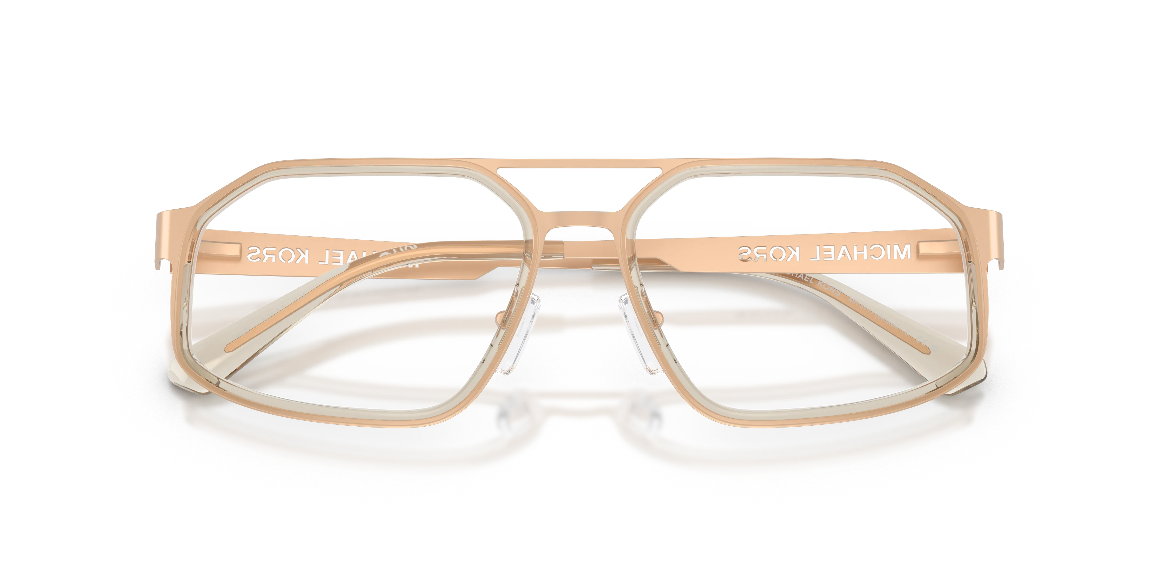 Michael Kors MK3111 BRISTOL 1899 Montature da vista Metallo Marrone Trasparente Geometrica Normale - immagine 2