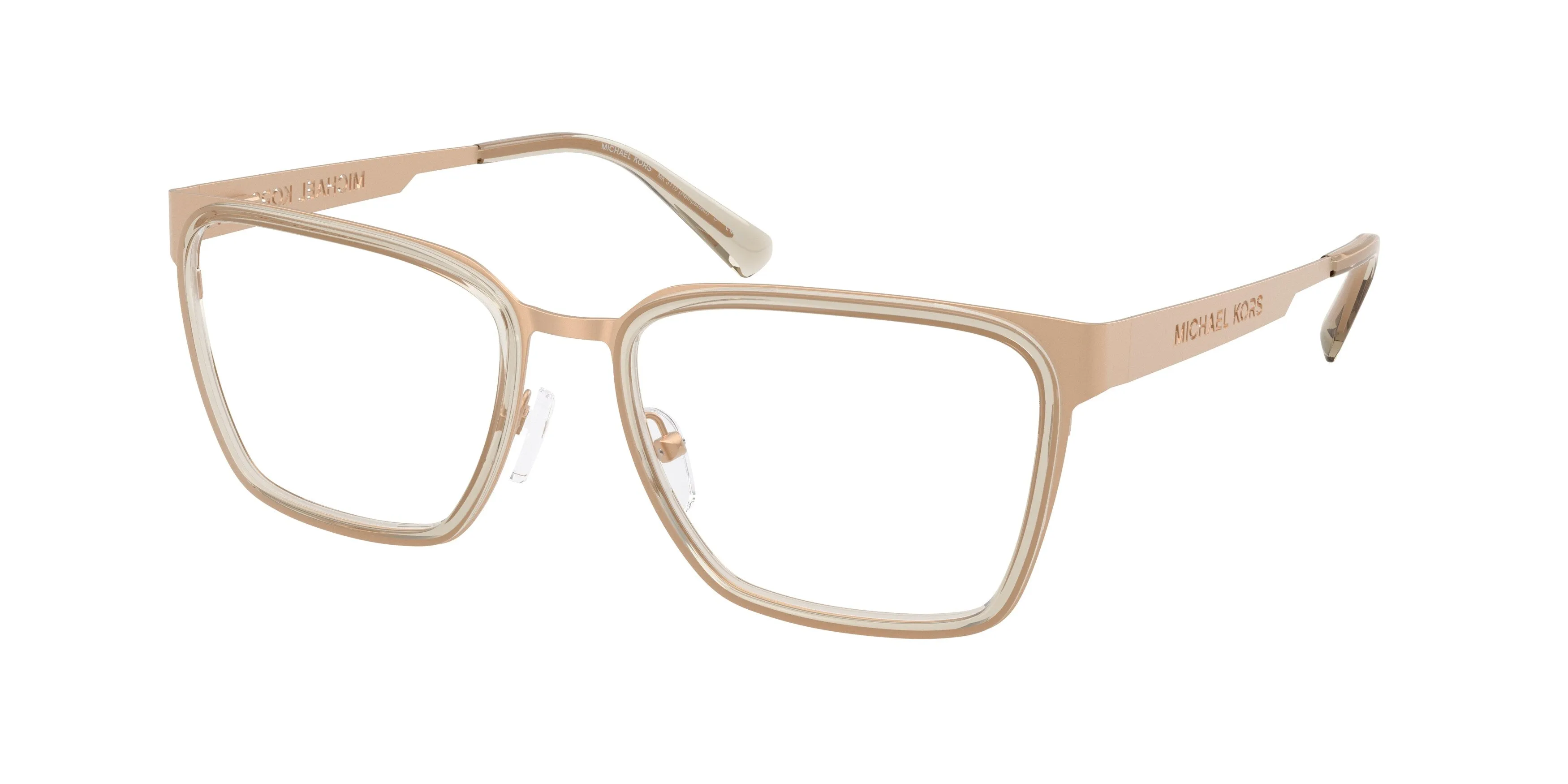 Michael Kors MK3110 HAMPSTEAD 1899 Montature da vista Metallo Marrone Trasparente Squadrata Normale - immagine 1