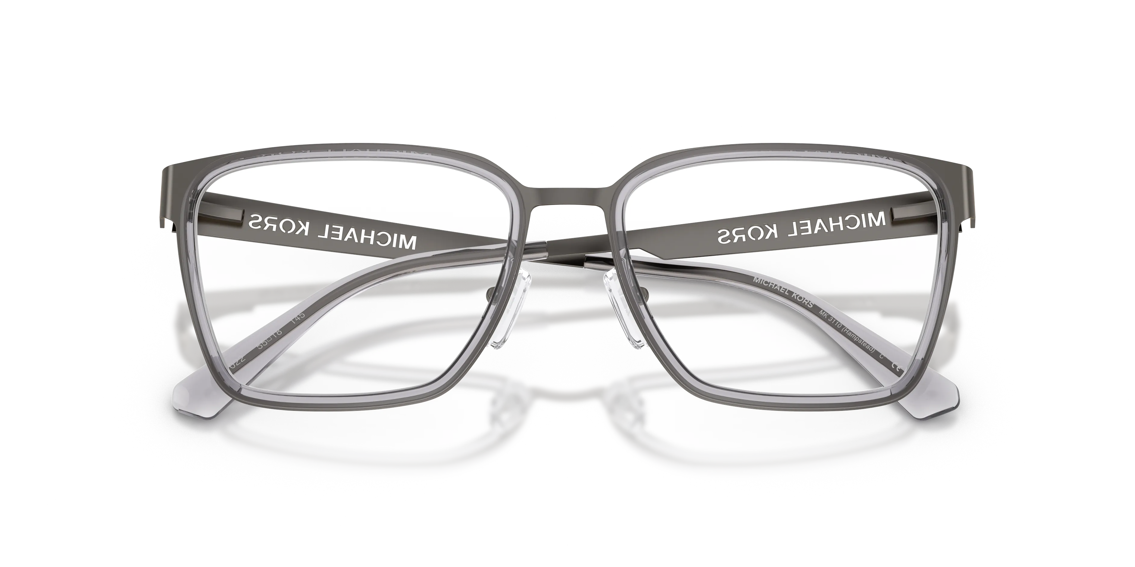 Michael Kors MK3110 HAMPSTEAD 1022 Montature da vista Metallo Grigio Trasparente Squadrata Normale - immagine 2