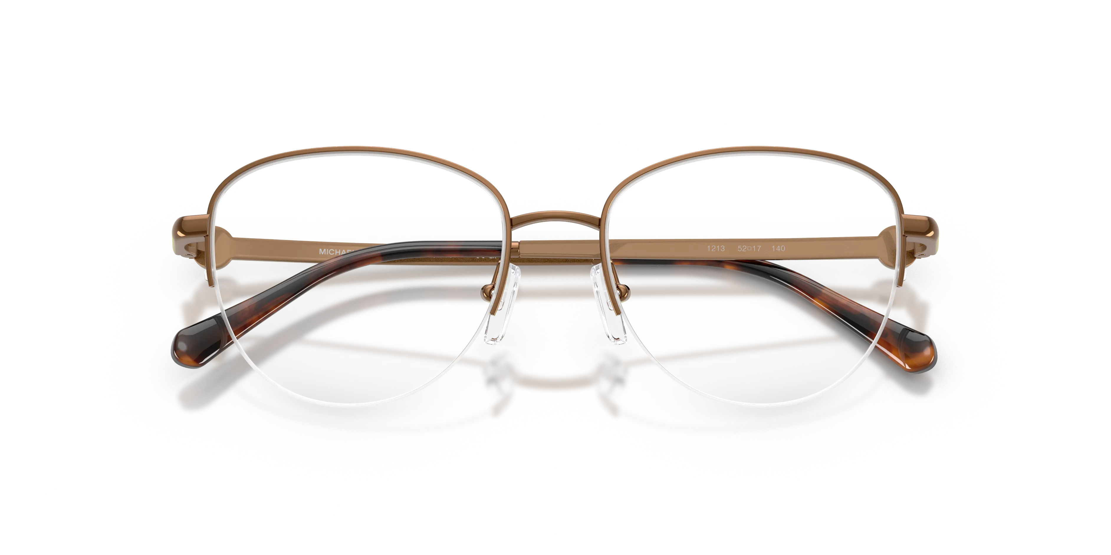 Michael Kors MK3109 ANTIPAROS 1213 Montature da vista Metallo Marrone Trasparente Rotonda Normale - immagine 2