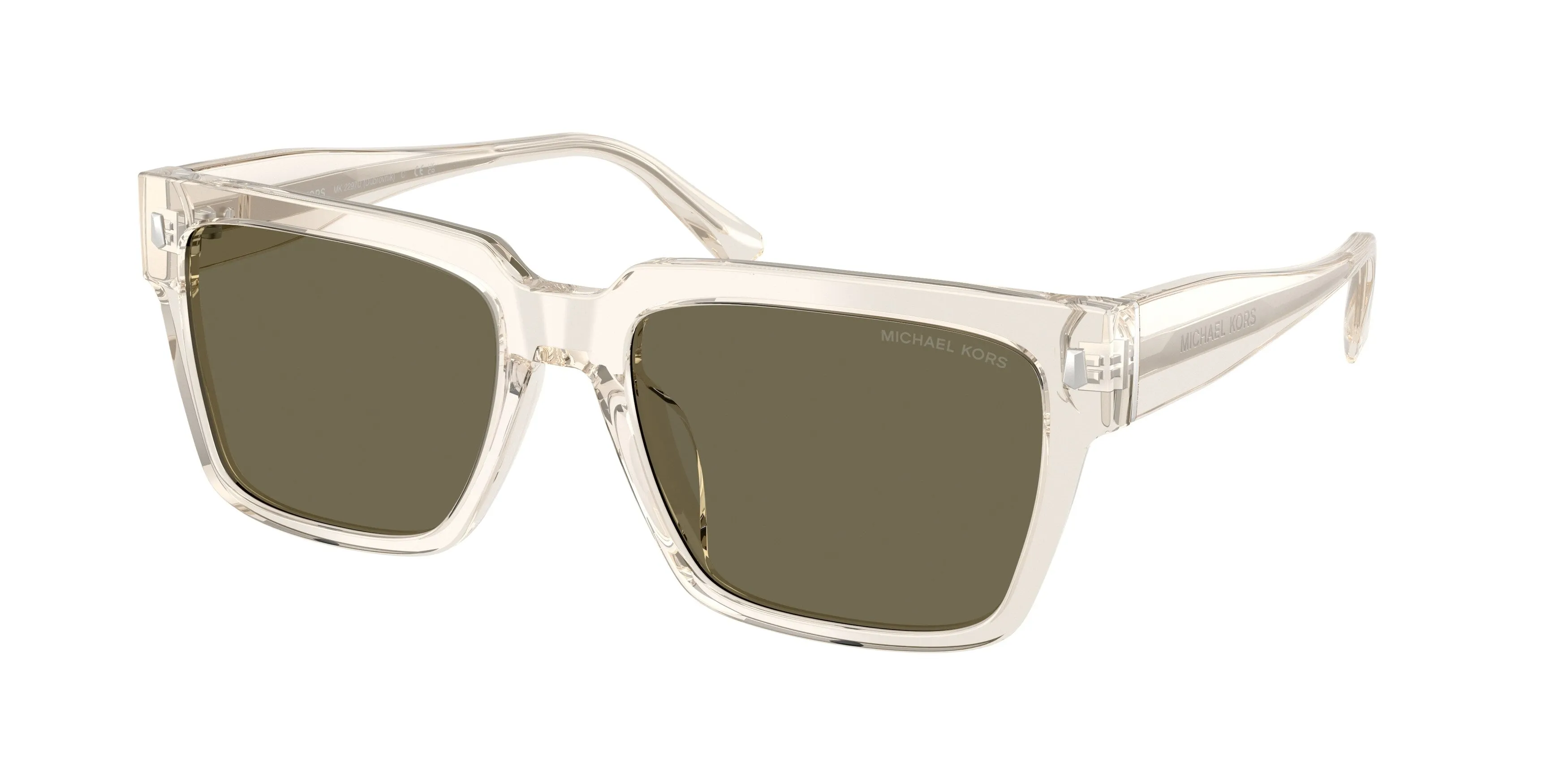 Michael Kors MK2297U DUBROVNIK 40503 Occhiali da sole Acetato Beige Marrone Squadrata Normale - immagine 1