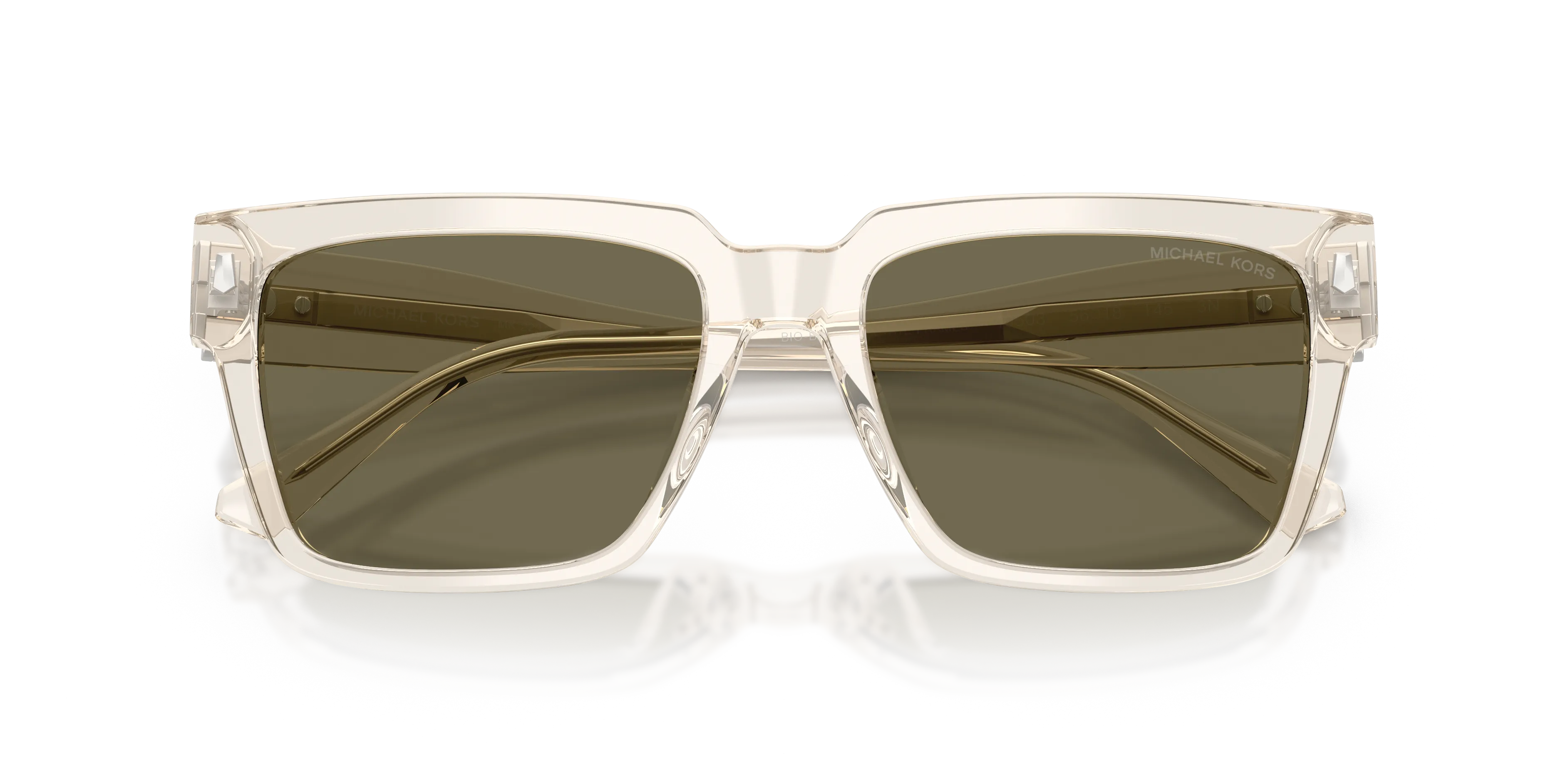 Michael Kors MK2297U DUBROVNIK 40503 Occhiali da sole Acetato Beige Marrone Squadrata Normale - immagine 2