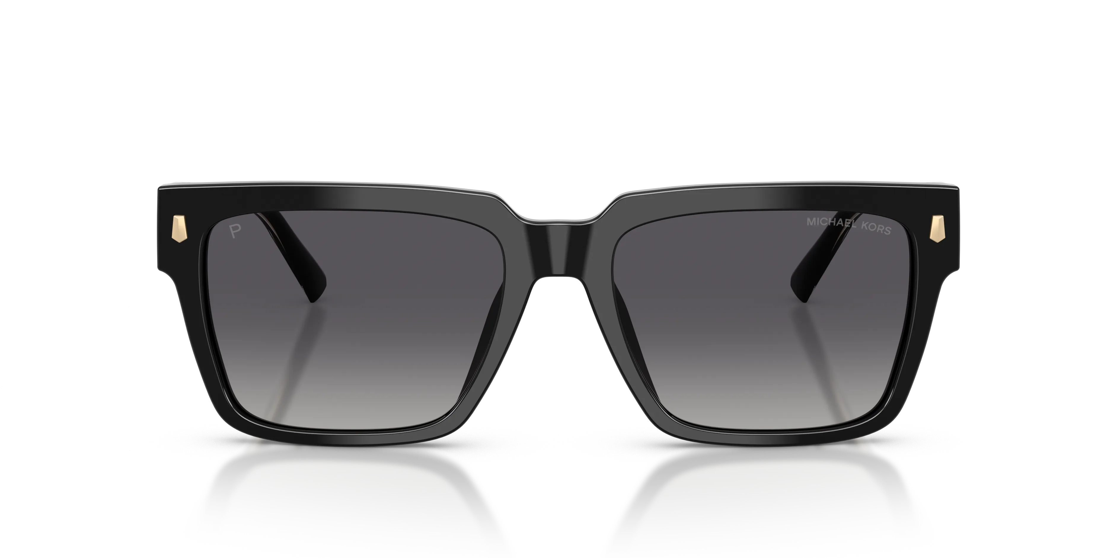 Michael Kors MK2297U DUBROVNIK 3005T3 Occhiali da sole Acetato Nero Grigio Squadrata Polarizzata Sfumato - immagine 3
