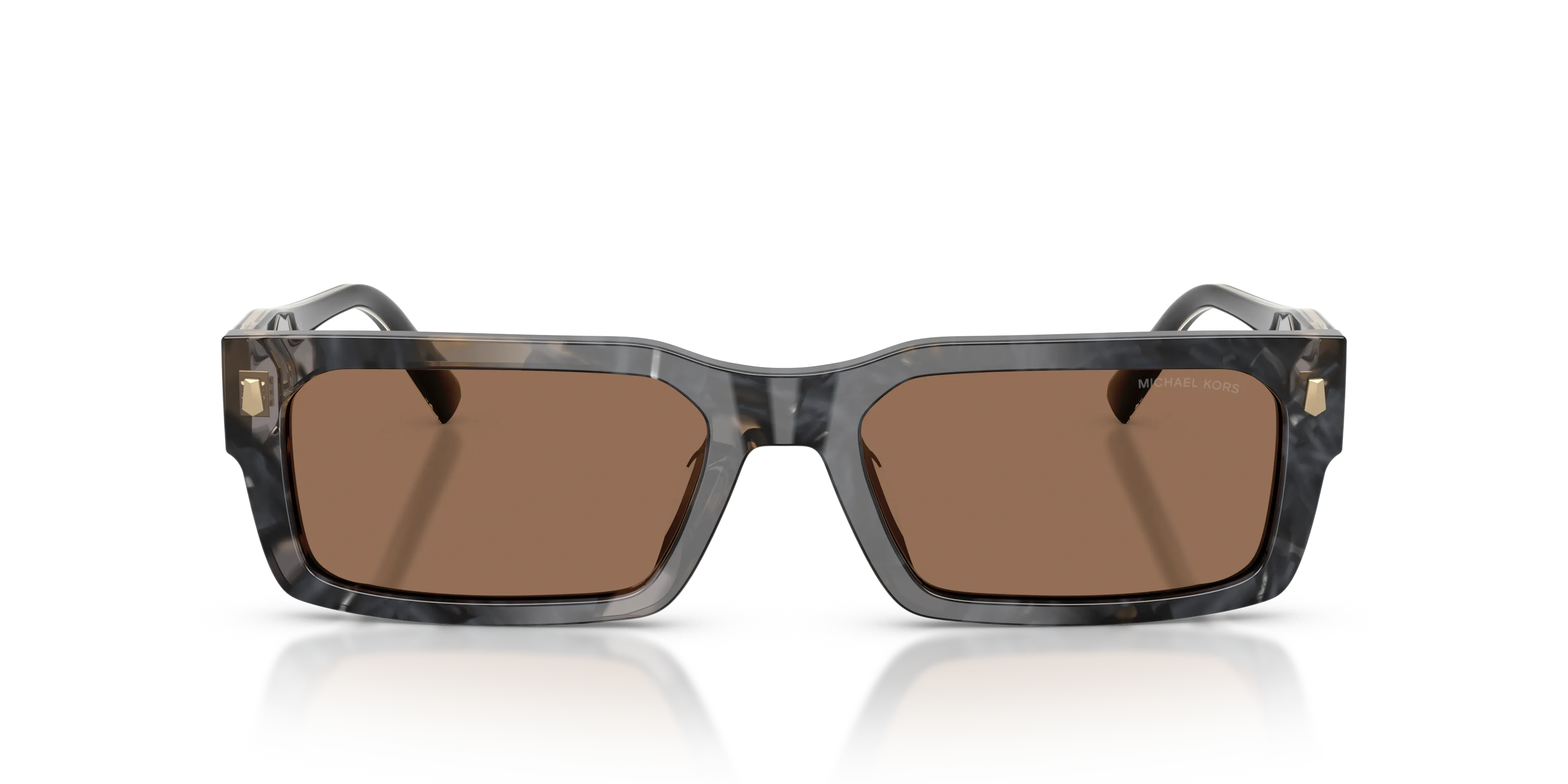 Michael Kors MK2296U SPLIT 394573 Occhiali da sole Acetato Nero Marrone Squadrata Normale - immagine 3