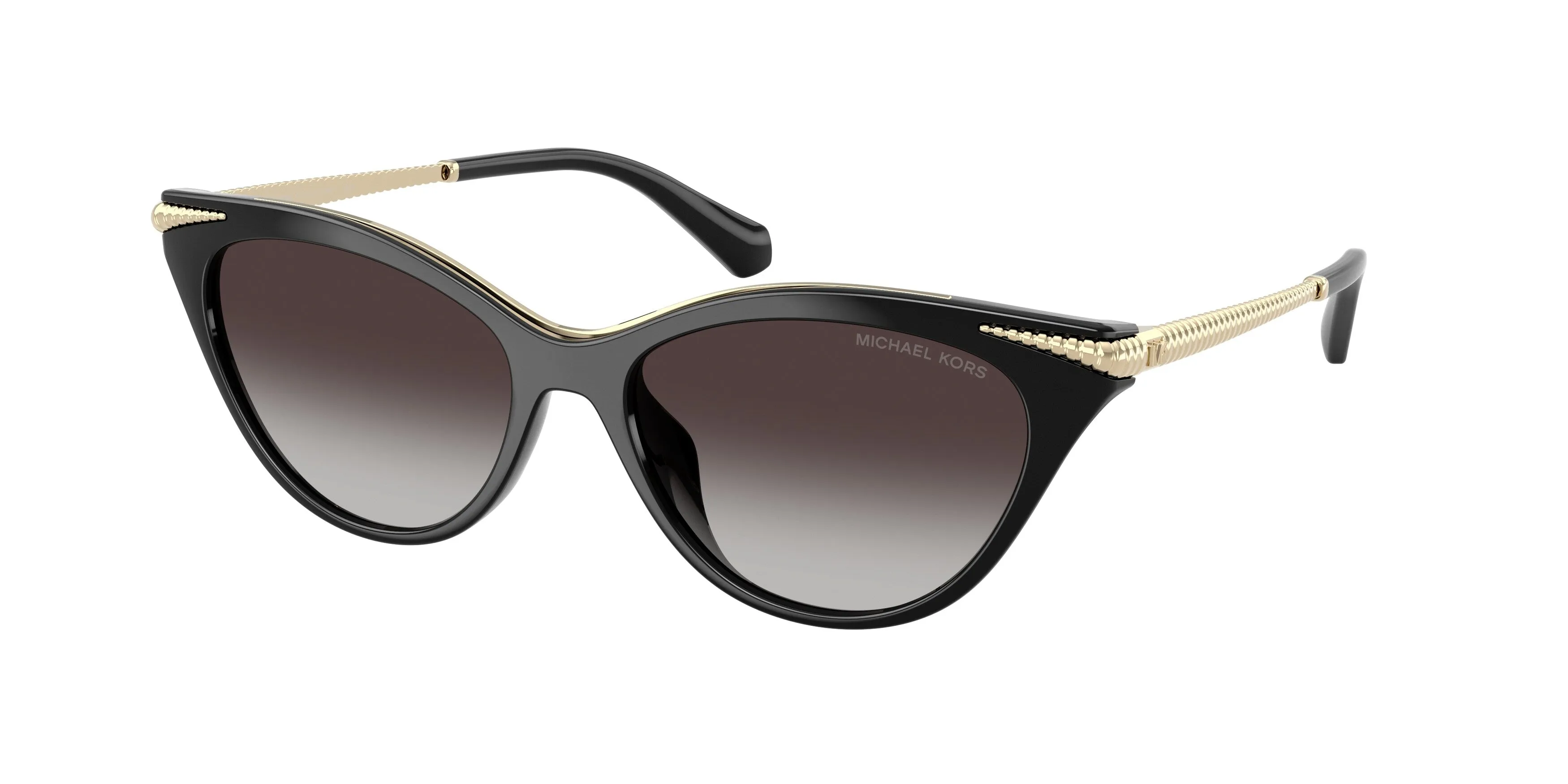 Michael Kors MK2294U LUCERNE 30058G Occhiali da sole Iniettato Nero Grigio Cat Eye Normale Sfumato - immagine 1