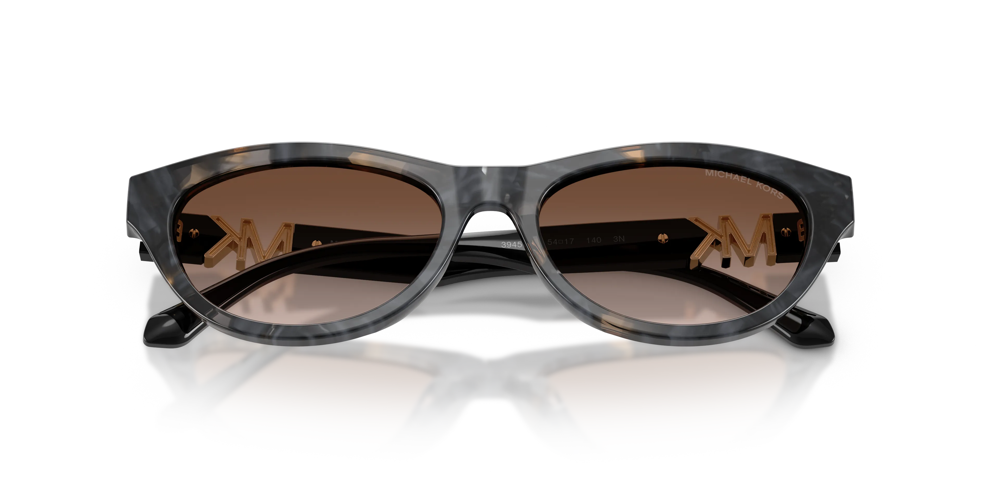 Michael Kors MK2293U NAPA VALLEY 394513 Occhiali da sole Acetato Nero Marrone Rotonda Normale Sfumato - immagine 2