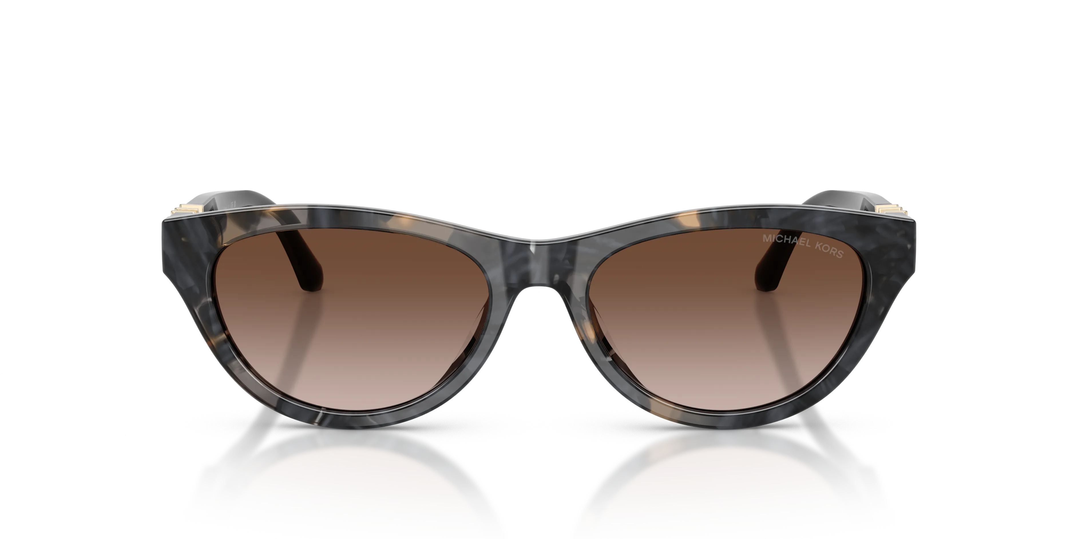 Michael Kors MK2293U NAPA VALLEY 394513 Occhiali da sole Acetato Nero Marrone Rotonda Normale Sfumato - immagine 3