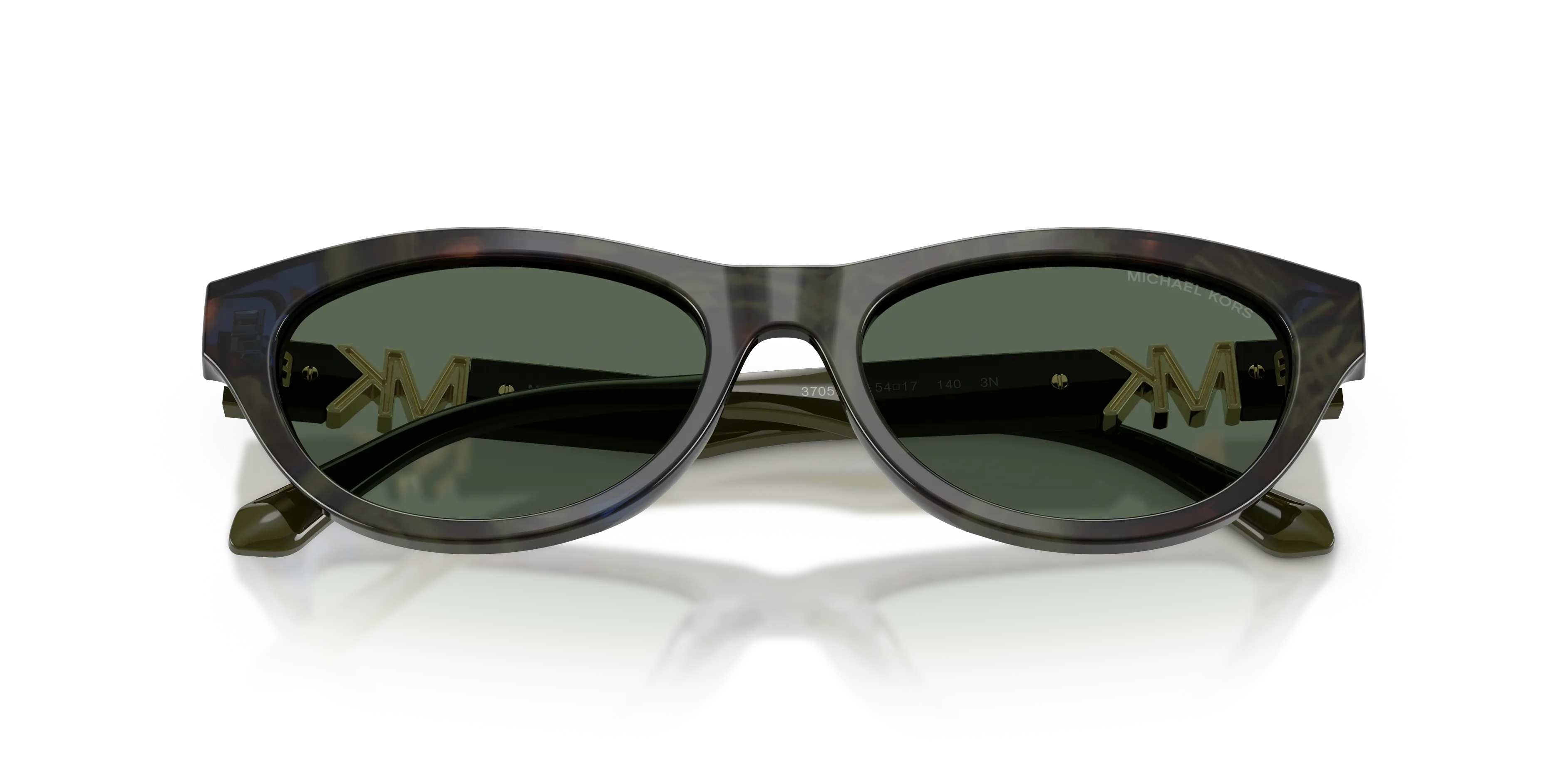 Michael Kors MK2293U NAPA VALLEY 370571 Occhiali da sole Acetato Verde Verde Rotonda Normale - immagine 2