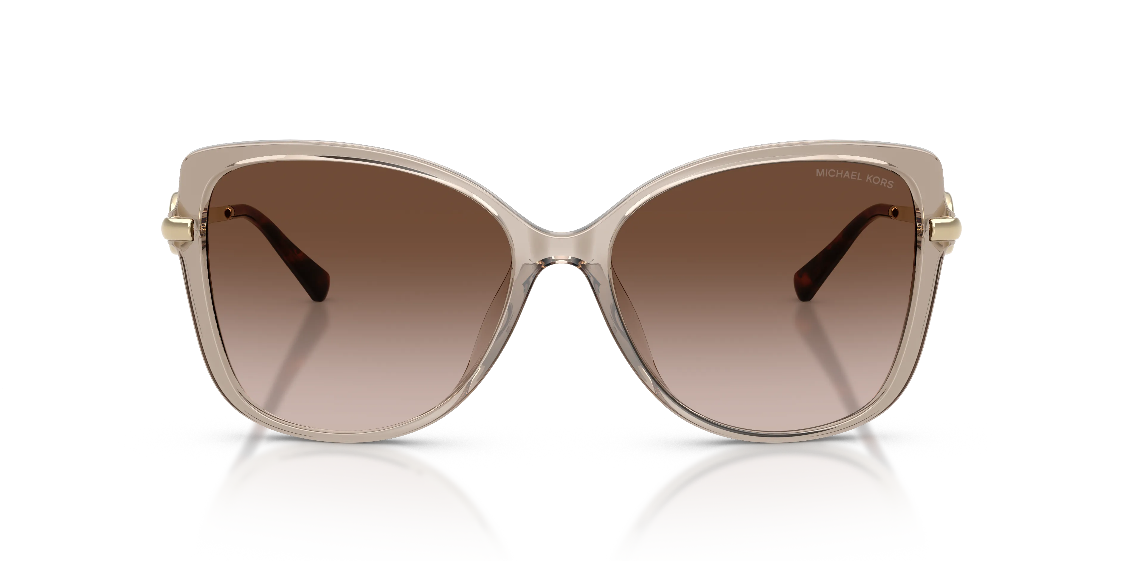 Michael Kors MK2290U ATHENS 394013 Occhiali da sole Iniettato Beige Marrone Farfalla Normale Sfumato - immagine 3