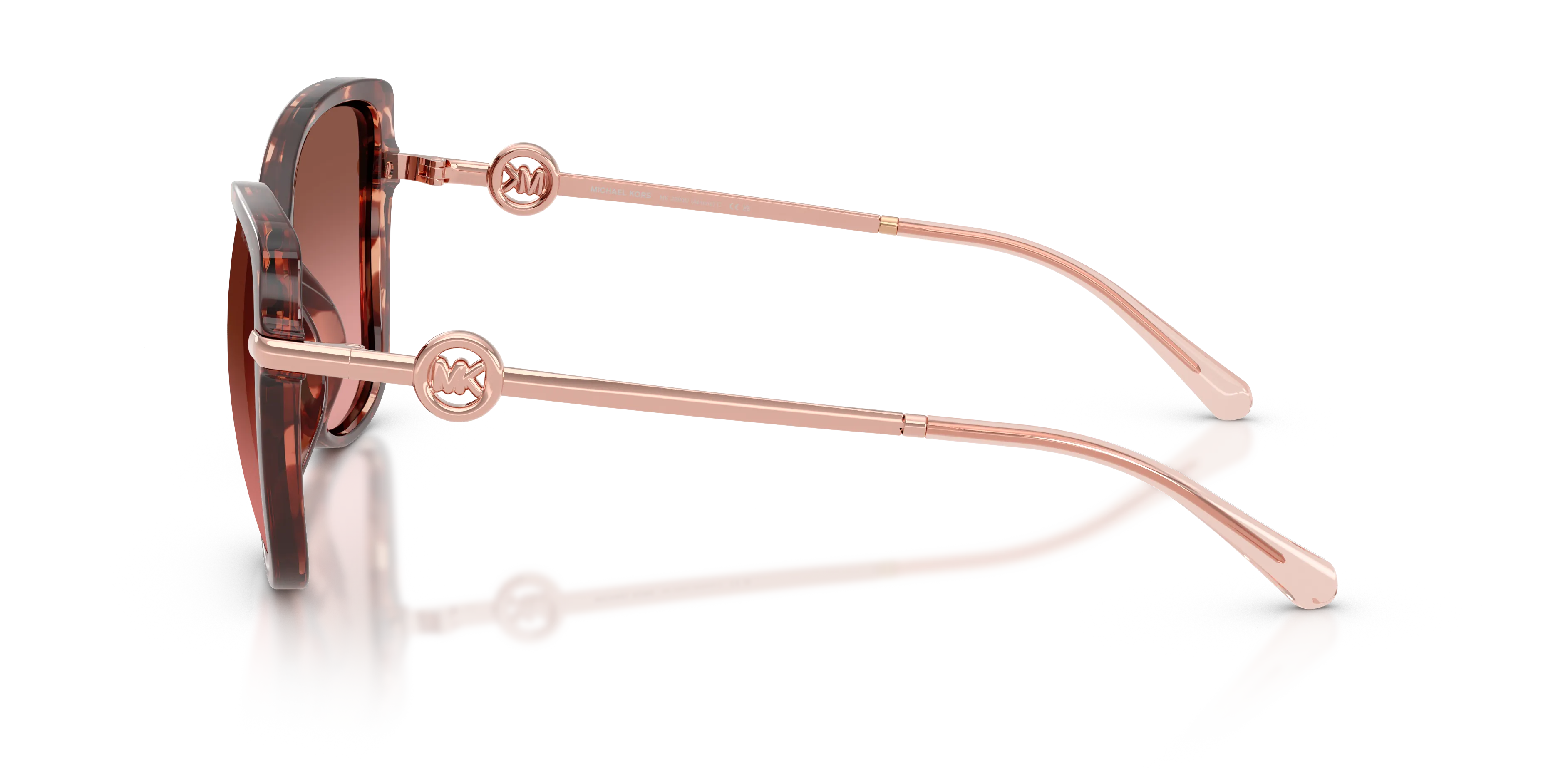 Michael Kors MK2290U ATHENS 391311 Occhiali da sole Iniettato Tartaruga Marrone Farfalla Normale Sfumato - immagine 4