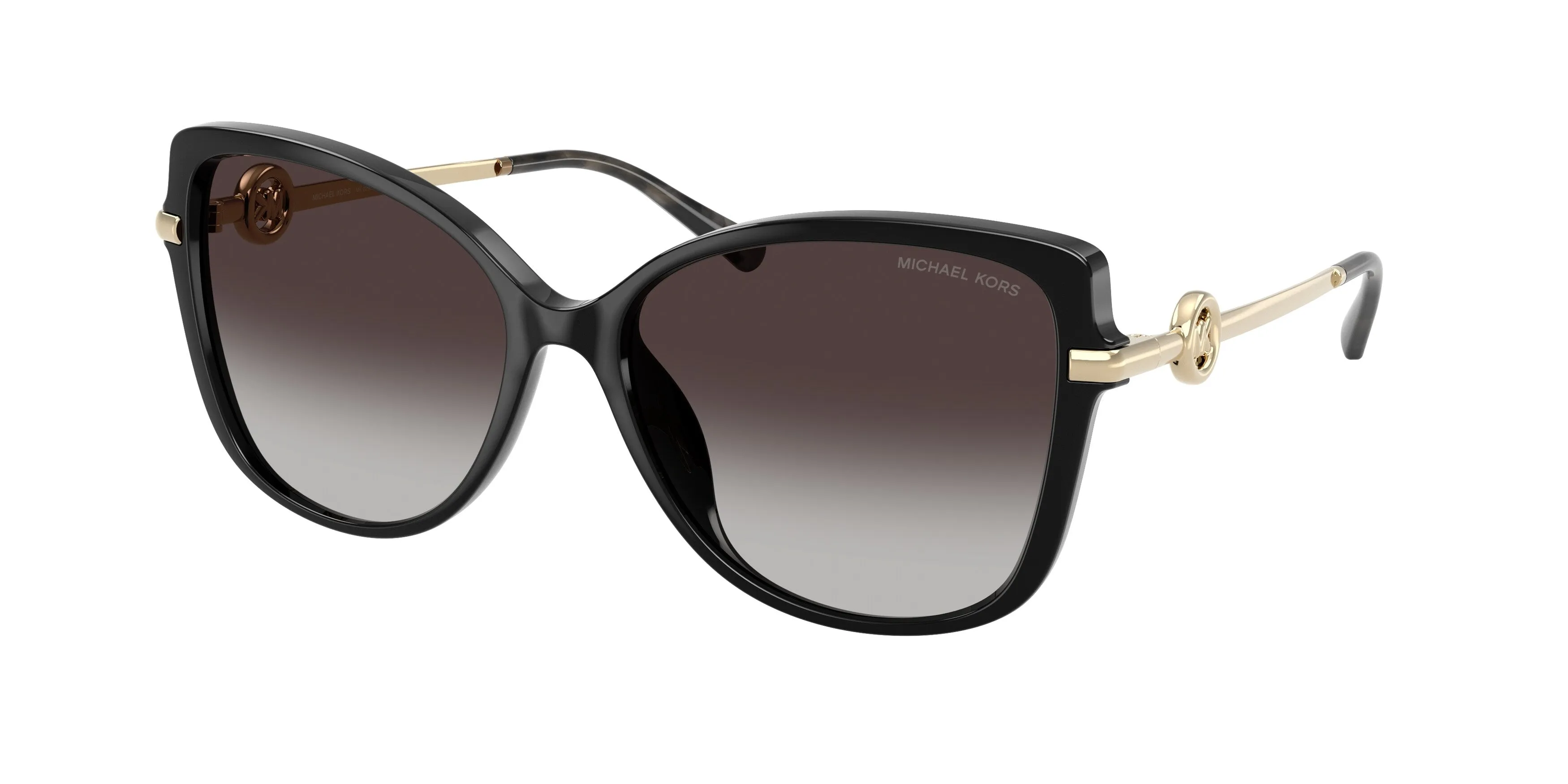Michael Kors MK2290U ATHENS 30058G Occhiali da sole Iniettato Nero Grigio Farfalla Normale Sfumato - immagine 1