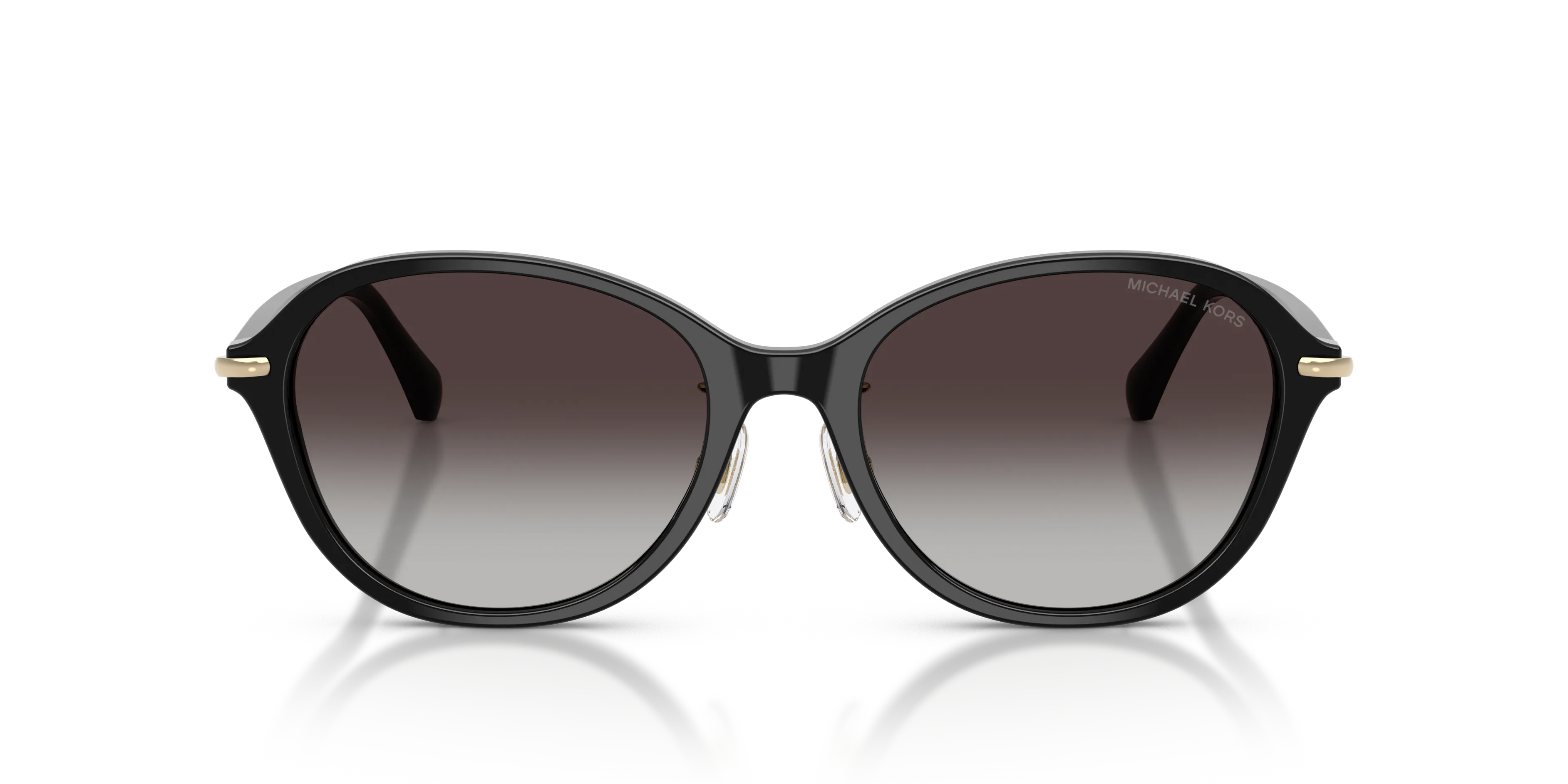 Michael Kors MK2289D DEHLI 30058G Occhiali da sole Acetato Nero Grigio Rotonda Normale Sfumato - immagine 3