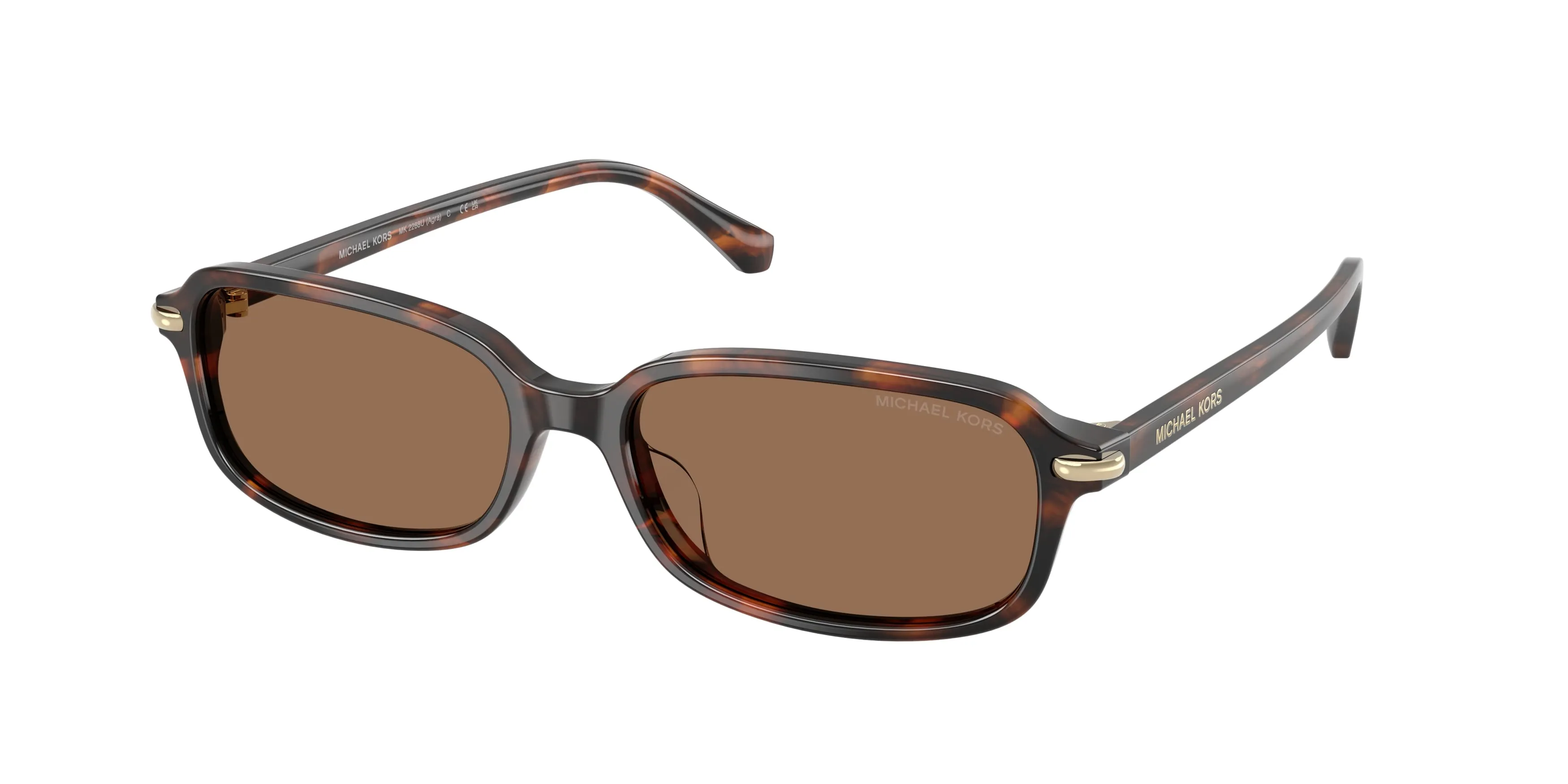 Michael Kors MK2288U AGRA 403973 Occhiali da sole Acetato Marrone Marrone Squadrata Normale - immagine 1