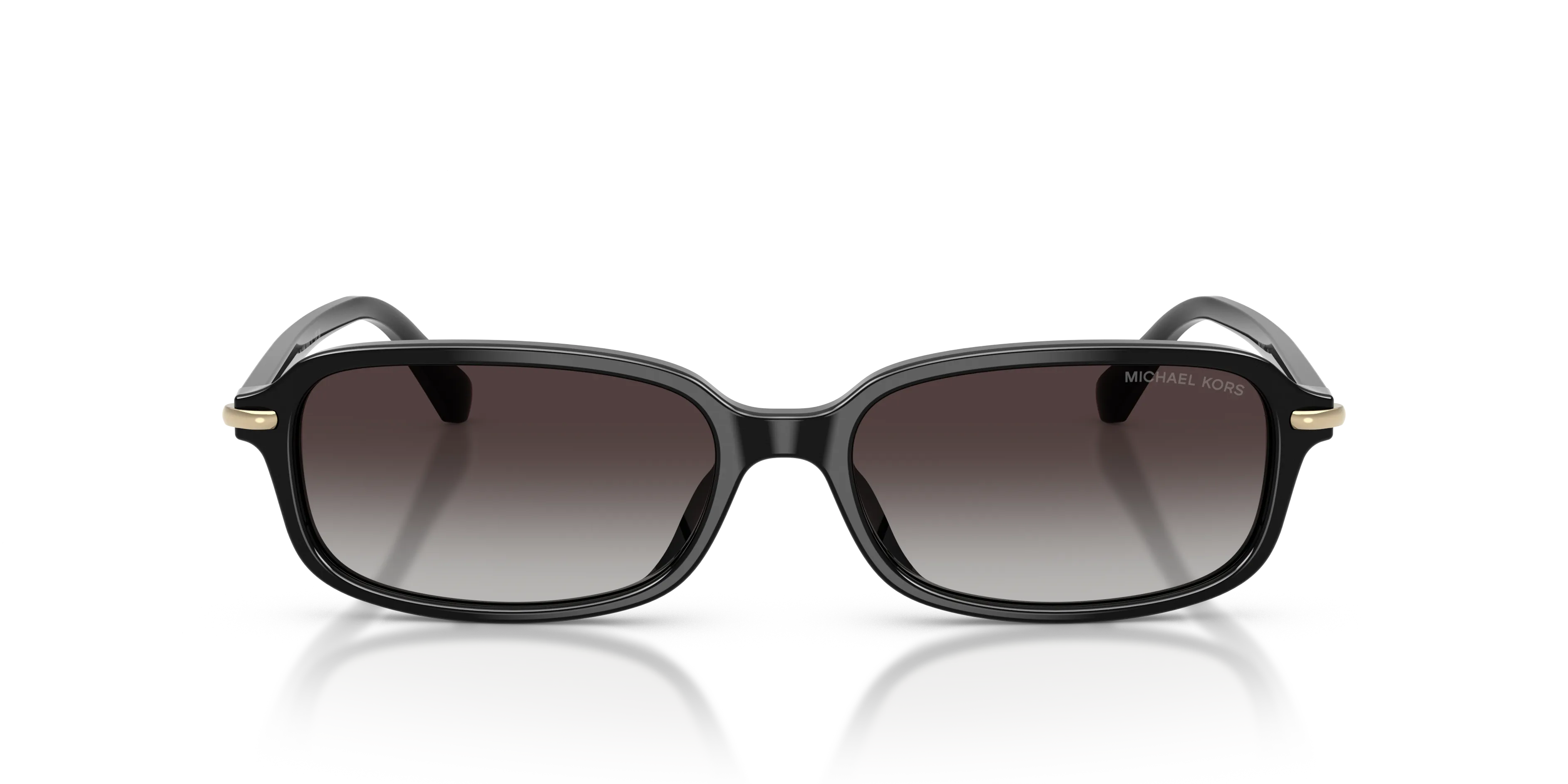 Michael Kors MK2288U AGRA 39148G Occhiali da sole Acetato Nero Grigio Squadrata Normale Sfumato - immagine 3