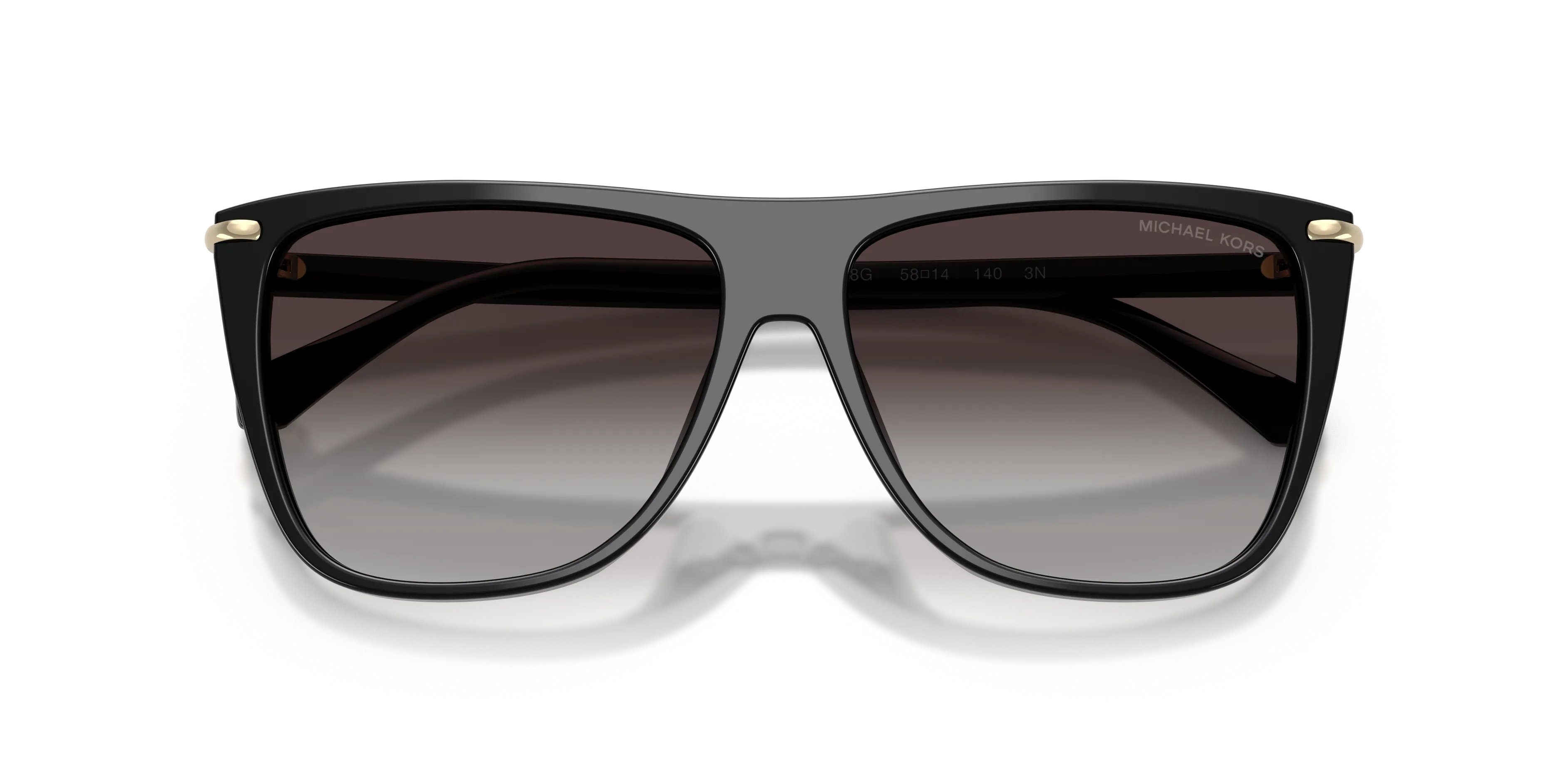 Michael Kors MK2287U MUMBAI 30058G Occhiali da sole Acetato Nero Grigio Squadrata Normale Sfumato - immagine 2