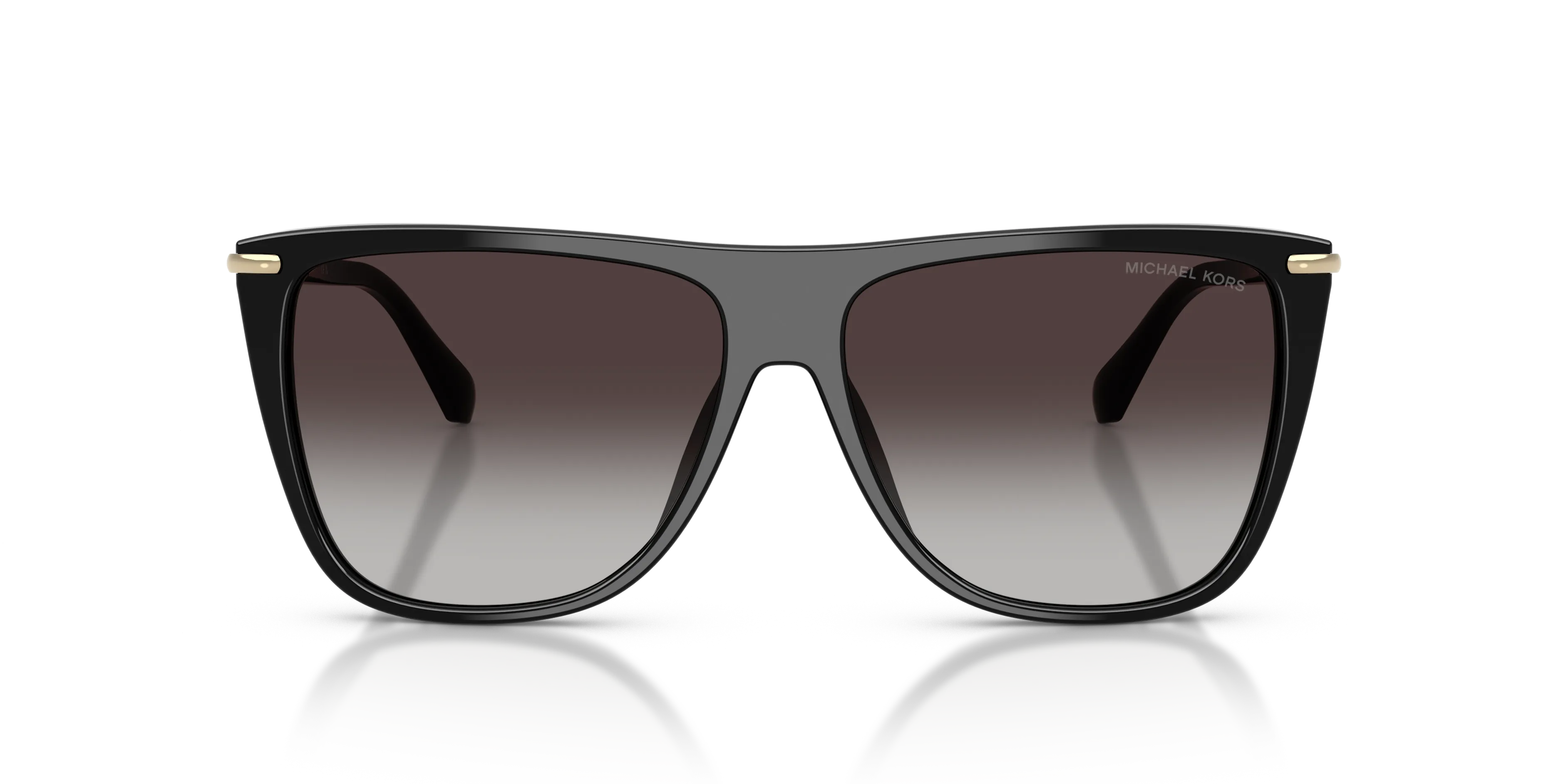 Michael Kors MK2287U MUMBAI 30058G Occhiali da sole Acetato Nero Grigio Squadrata Normale Sfumato - immagine 3