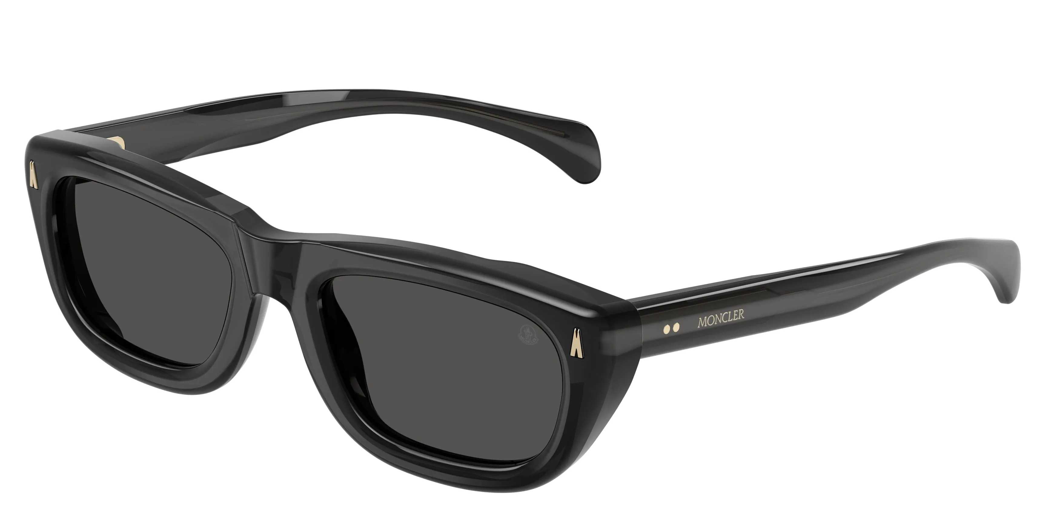 Moncler ME6037 LIDO 305087 Occhiali da sole Acetato Grigio Grigio Squadrata Normale - immagine 1