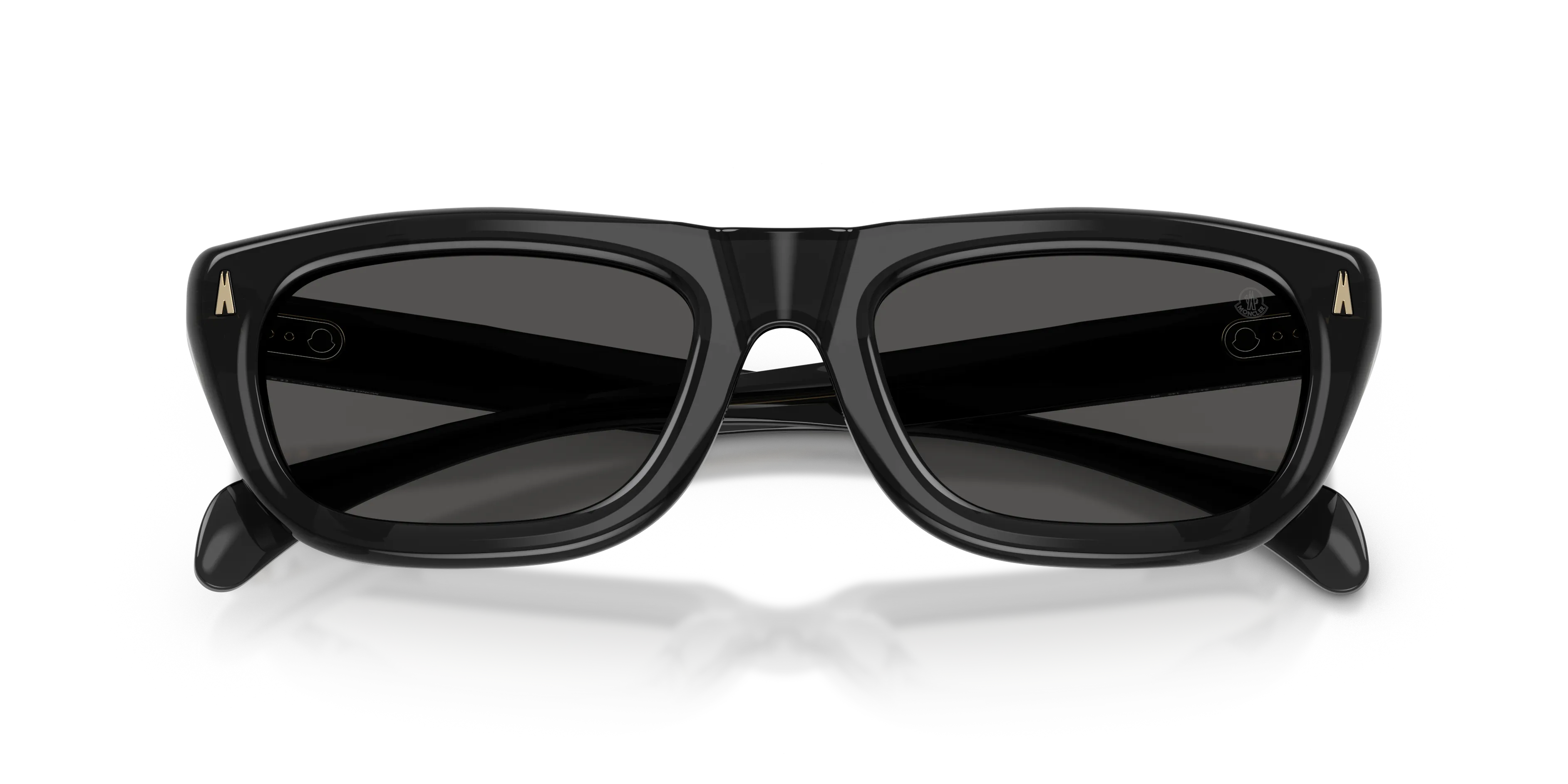 Moncler ME6037 LIDO 305087 Occhiali da sole Acetato Grigio Grigio Squadrata Normale - immagine 2