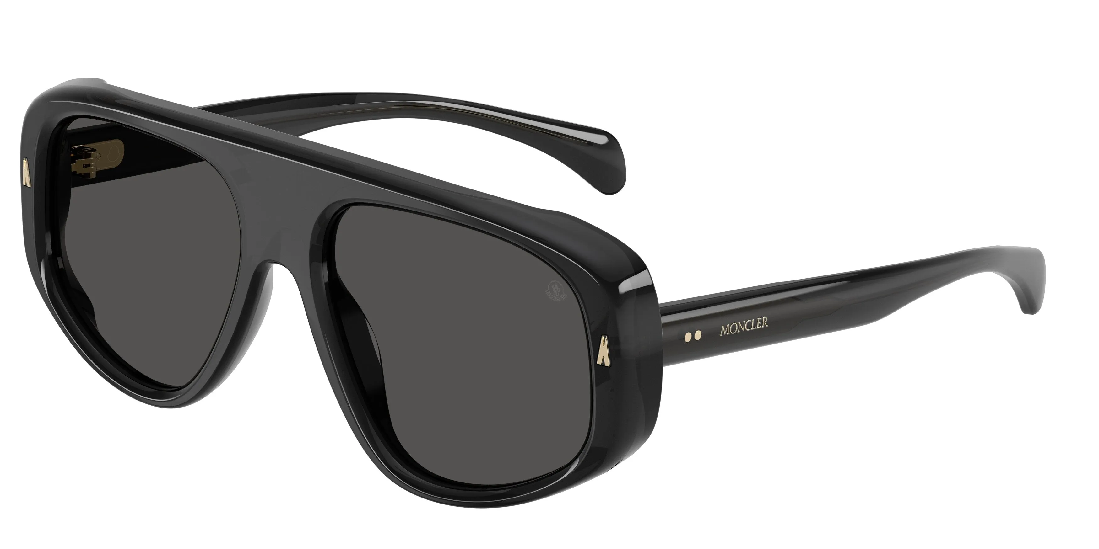 Moncler ME6035U AURON 305087 Occhiali da sole Acetato Grigio Grigio Pilot Normale - immagine 1