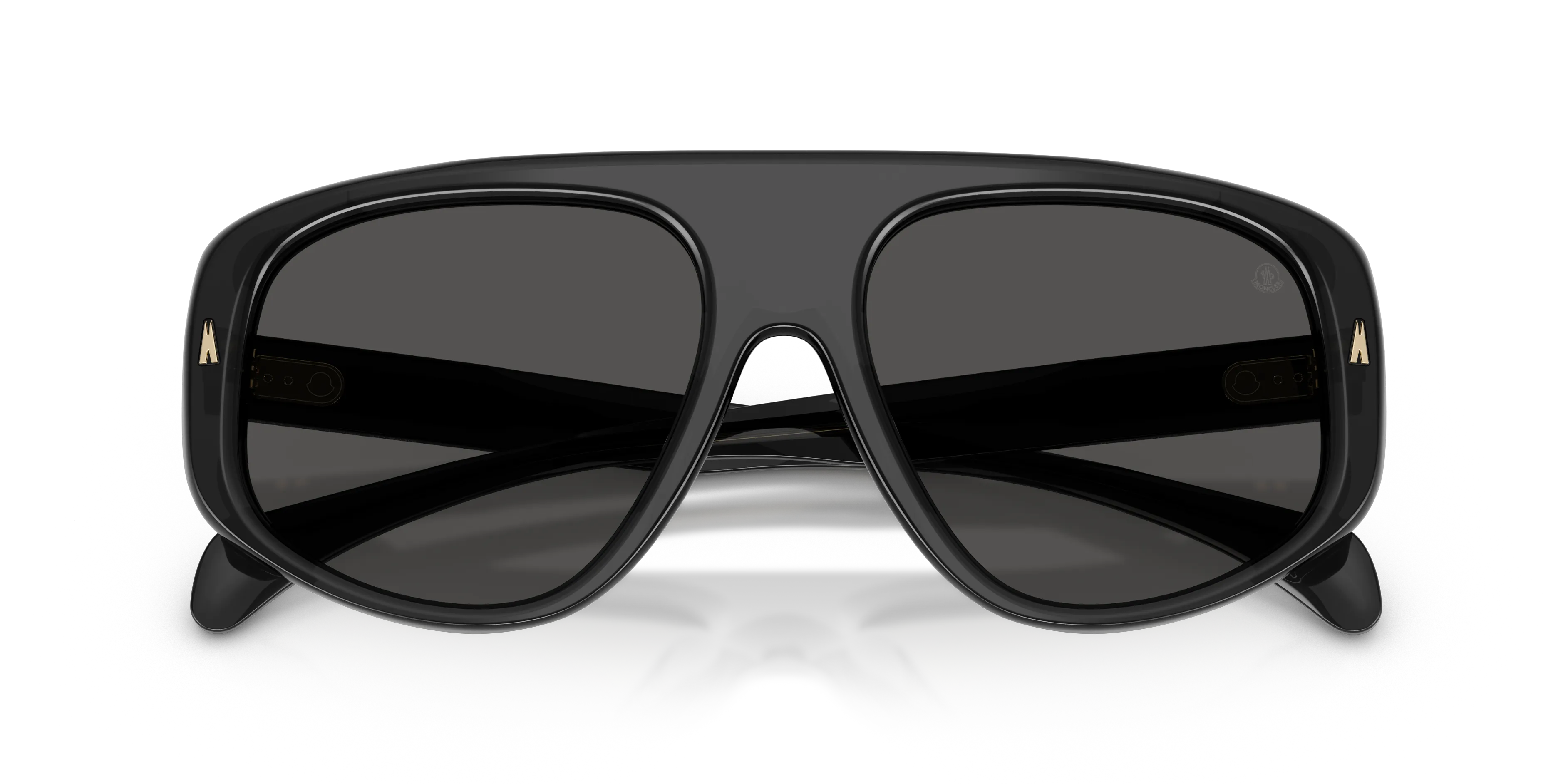 Moncler ME6035U AURON 305087 Occhiali da sole Acetato Grigio Grigio Pilot Normale - immagine 2