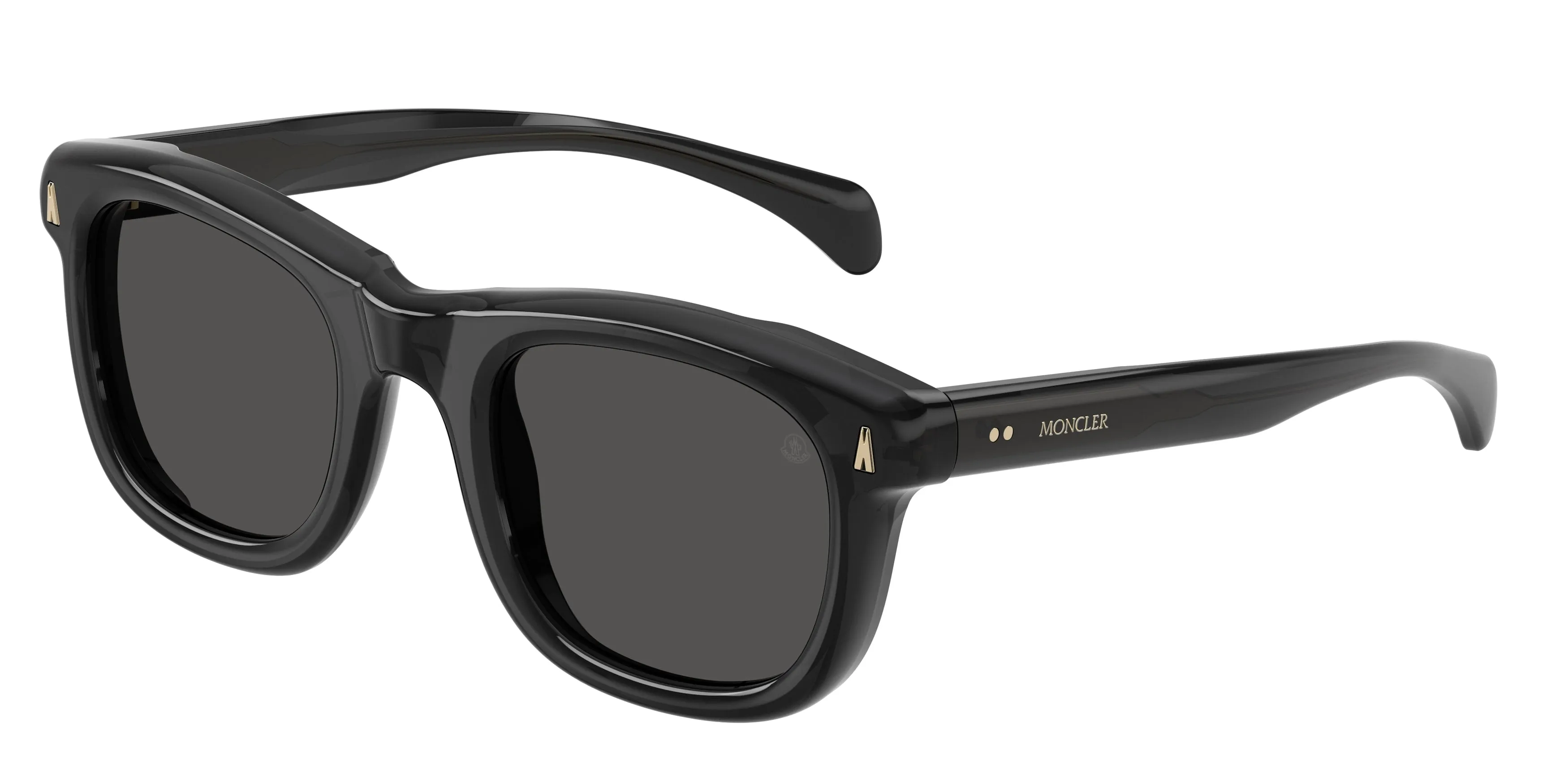 Moncler ME6034 NOIRR 305087 Occhiali da sole Acetato Grigio Grigio Squadrata Normale - immagine 1