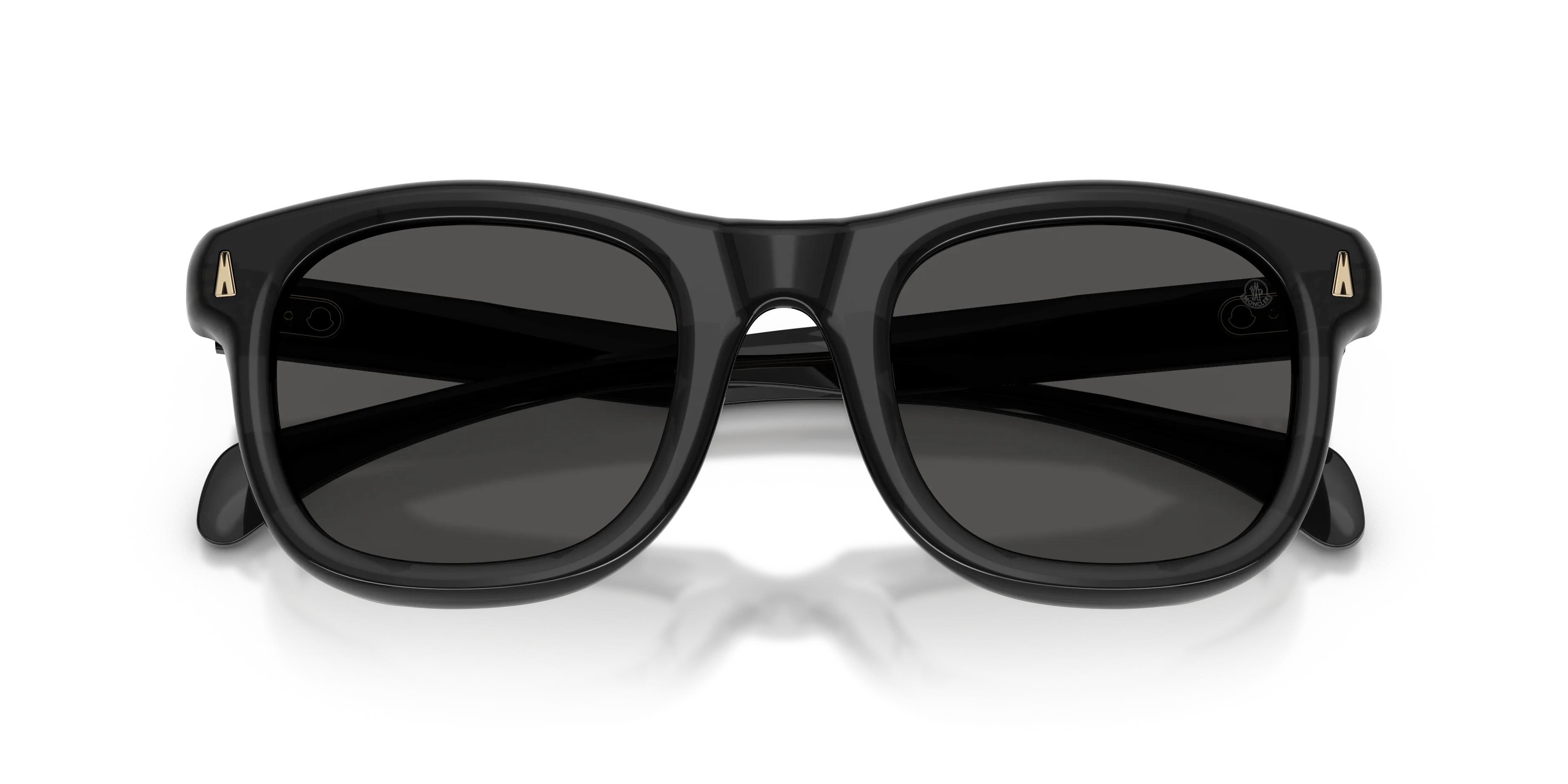 Moncler ME6034 NOIRR 305087 Occhiali da sole Acetato Grigio Grigio Squadrata Normale - immagine 2