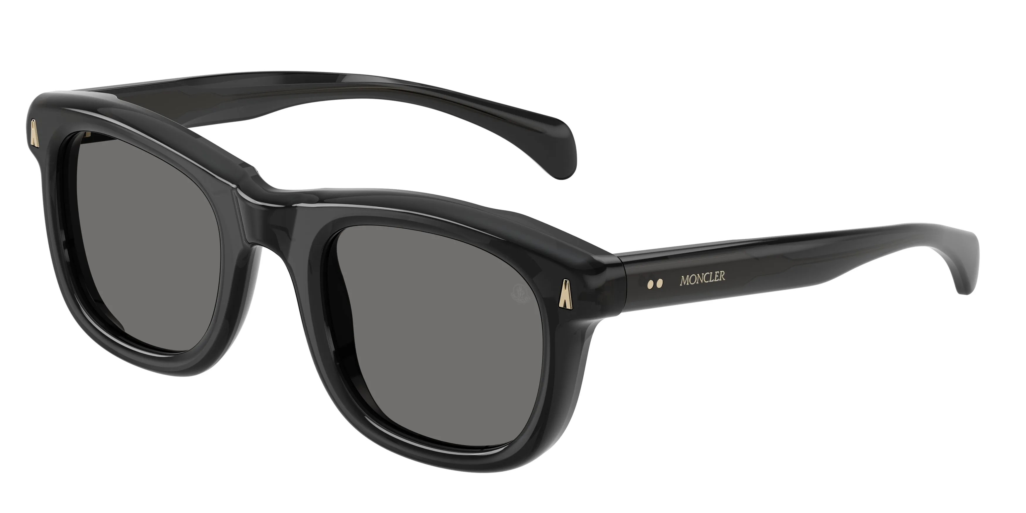 Moncler ME6034 NOIRR 305081 Occhiali da sole Acetato Grigio Grigio Squadrata Polarizzata - immagine 1