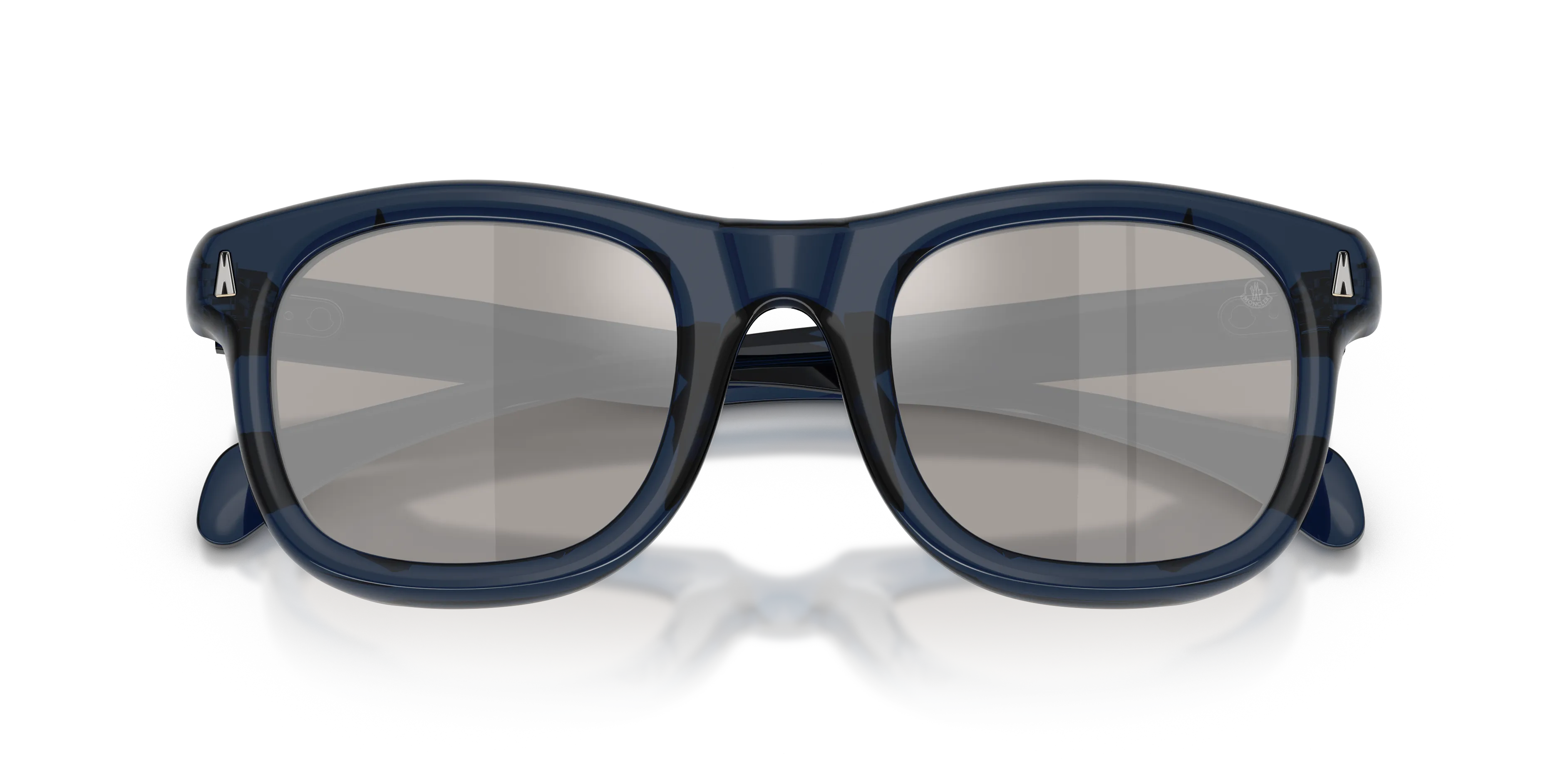 Moncler ME6034 NOIRR 30206G Occhiali da sole Acetato Blu Argento Squadrata Normale - immagine 2