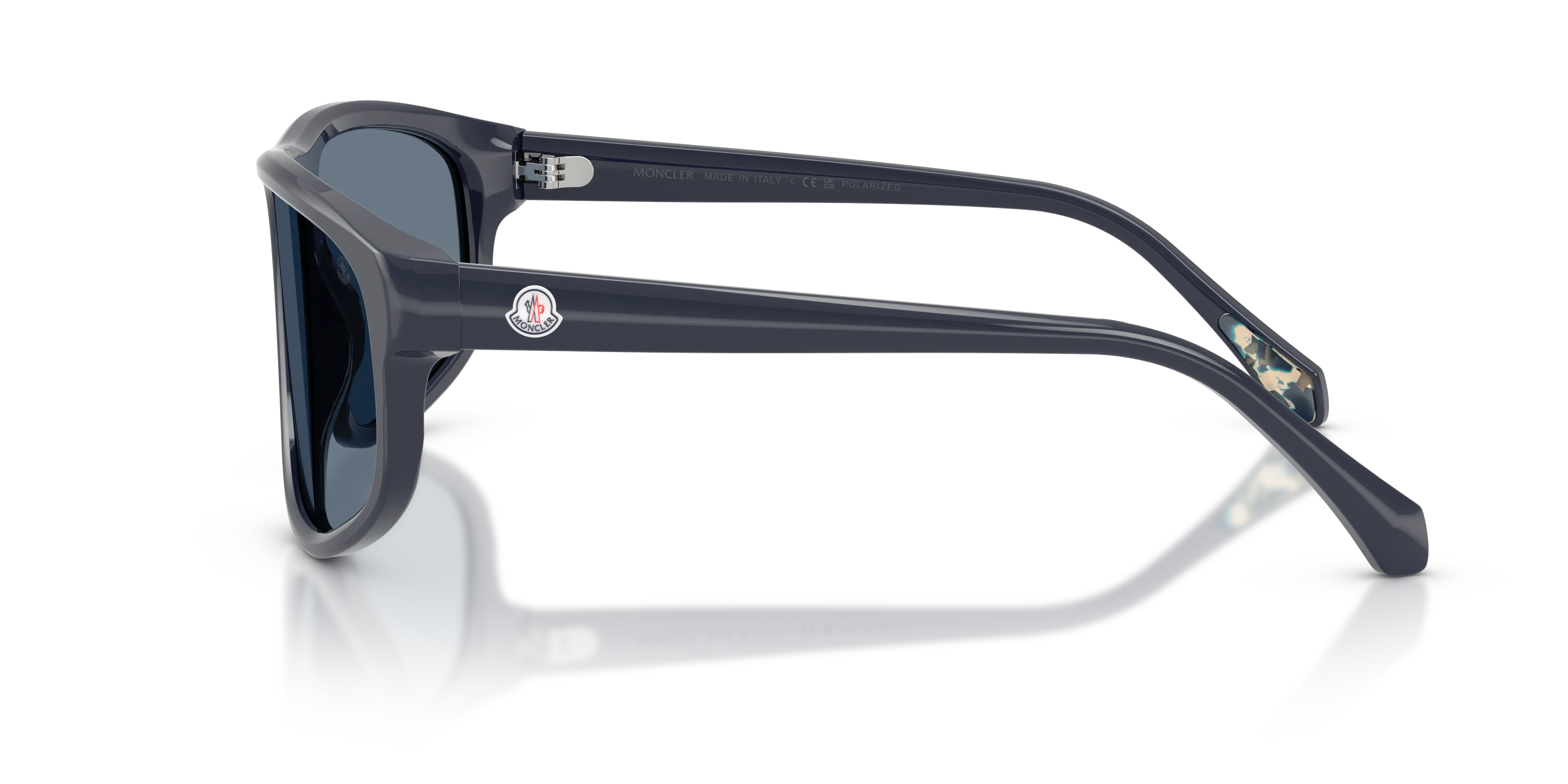 Moncler ME6033U ICEBORNE 30202V Occhiali da sole Acetato Blu Blu Squadrata Polarizzata - immagine 4