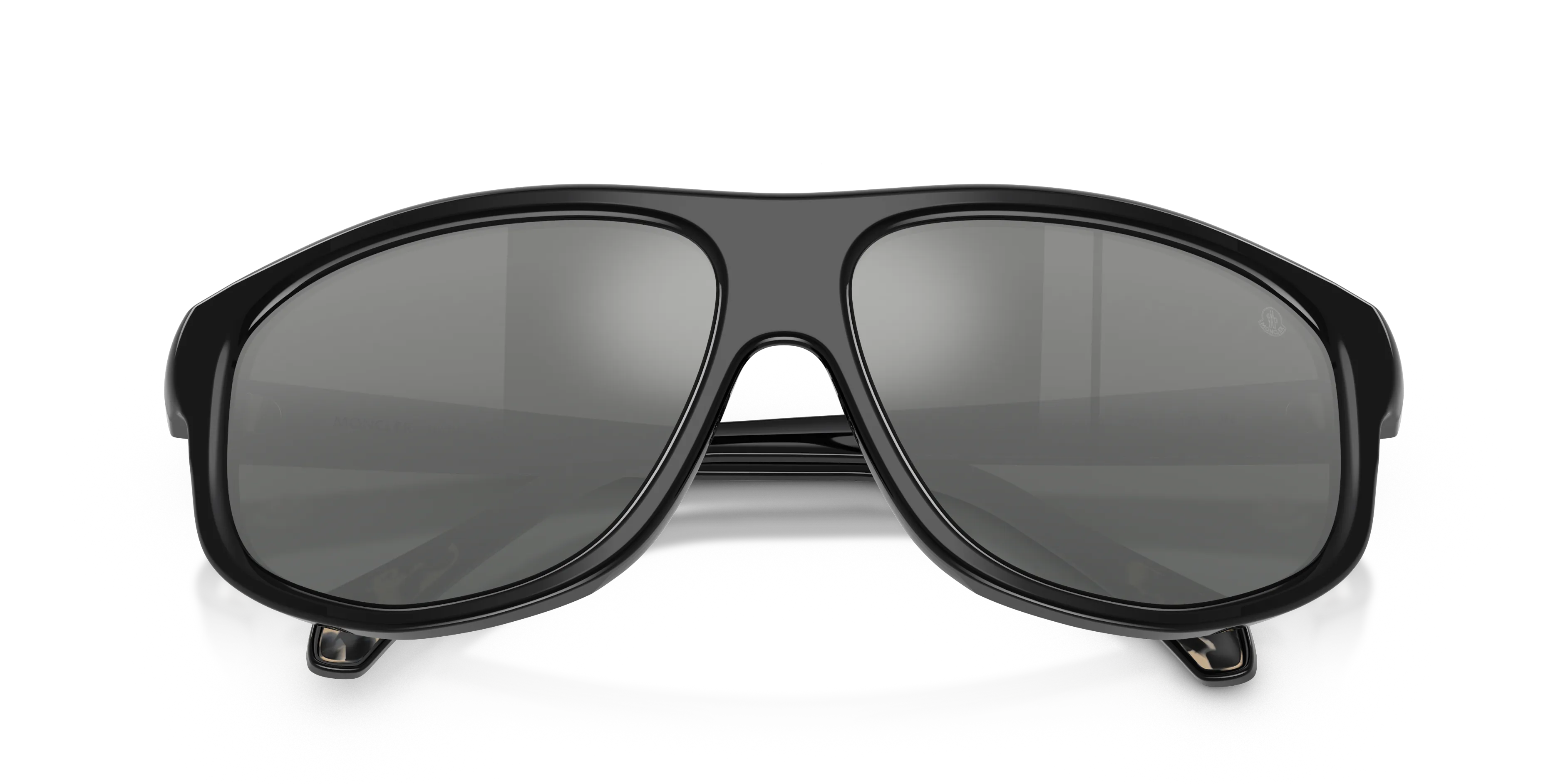 Moncler ME6033U ICEBORNE 300188 Occhiali da sole Acetato Nero Grigio Squadrata Normale Sfumato - immagine 2