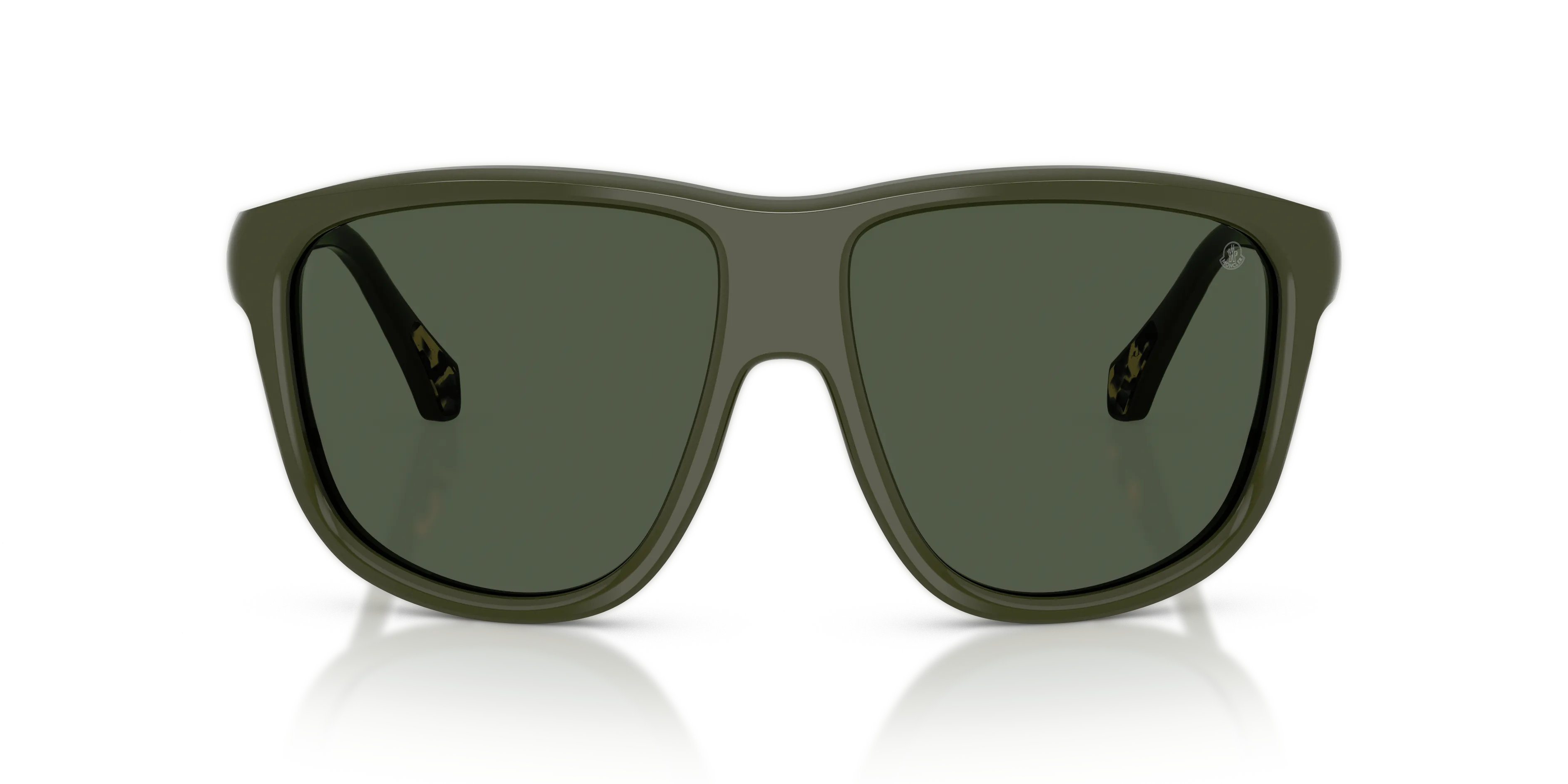 Moncler ME6032U 30529A Occhiali da sole Acetato Verde Verde Squadrata Polarizzata - immagine 3