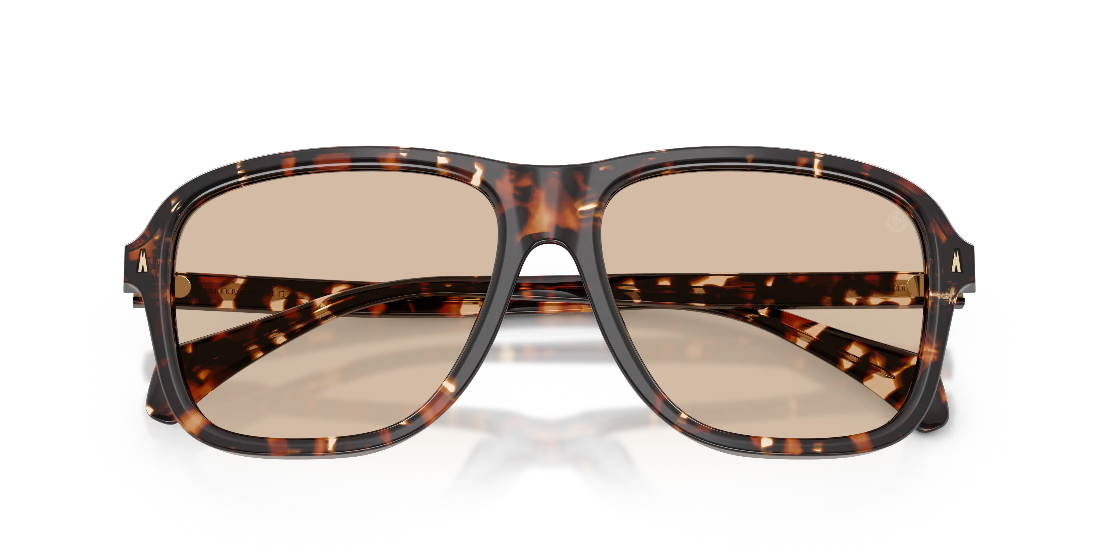 Moncler ME6030 REFRAX 304893 Occhiali da sole Acetato Tartaruga Marrone Pillow Normale Sfumato - immagine 2