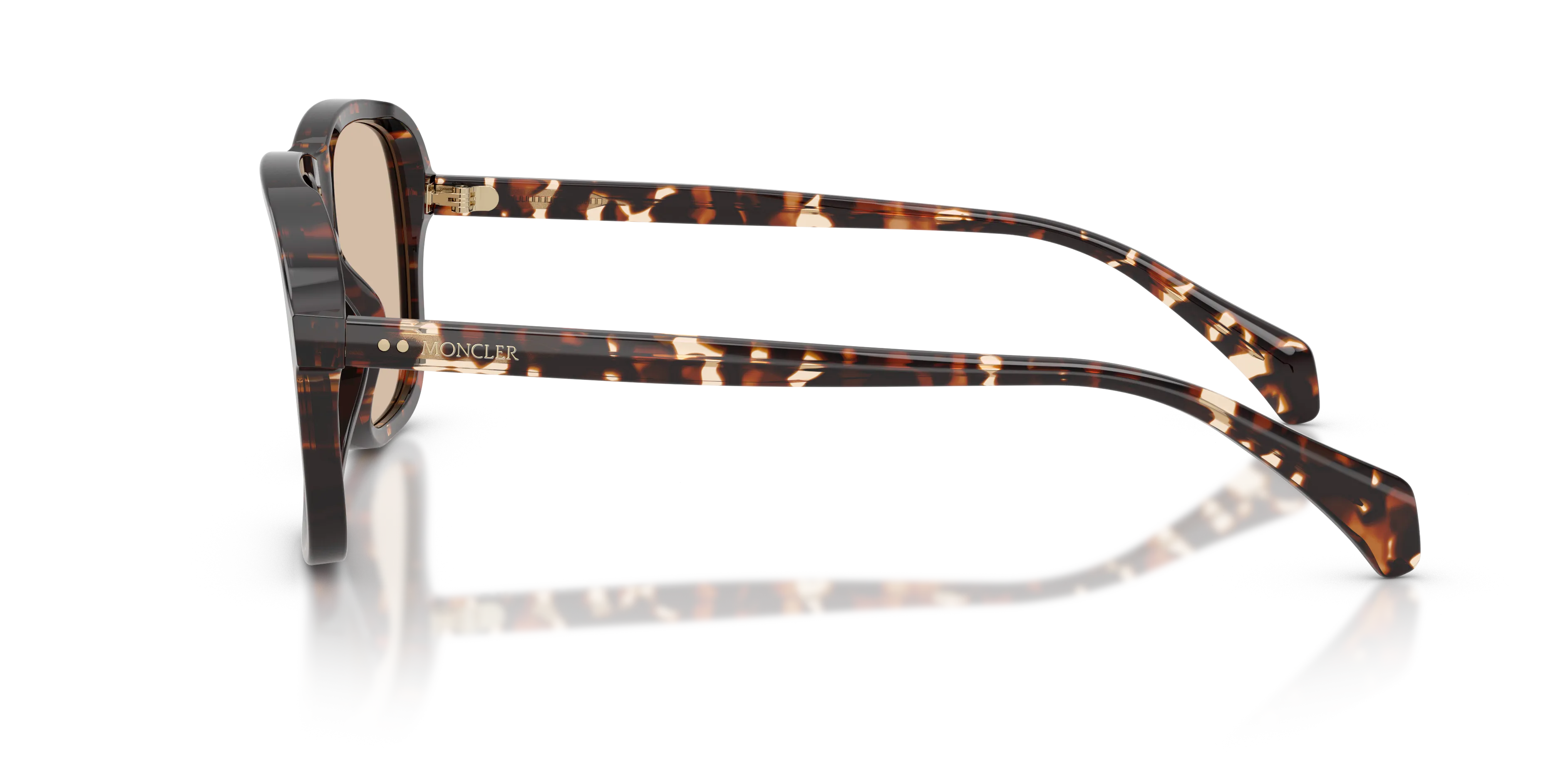 Moncler ME6030 REFRAX 304893 Occhiali da sole Acetato Tartaruga Marrone Pillow Normale Sfumato - immagine 4