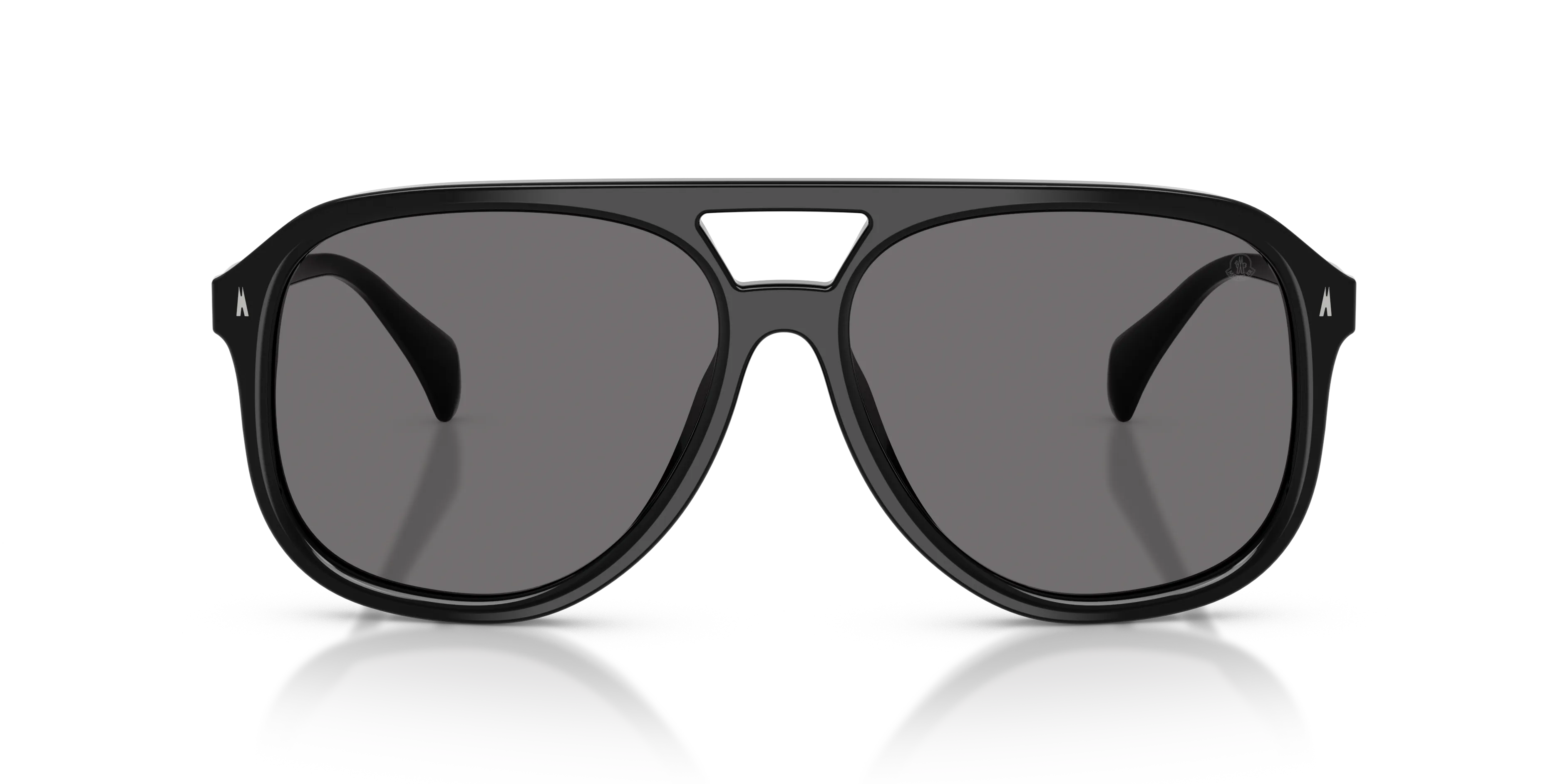 Moncler ME6028 FLUXE 300181 Occhiali da sole Acetato Nero Grigio Pilot Polarizzata - immagine 3