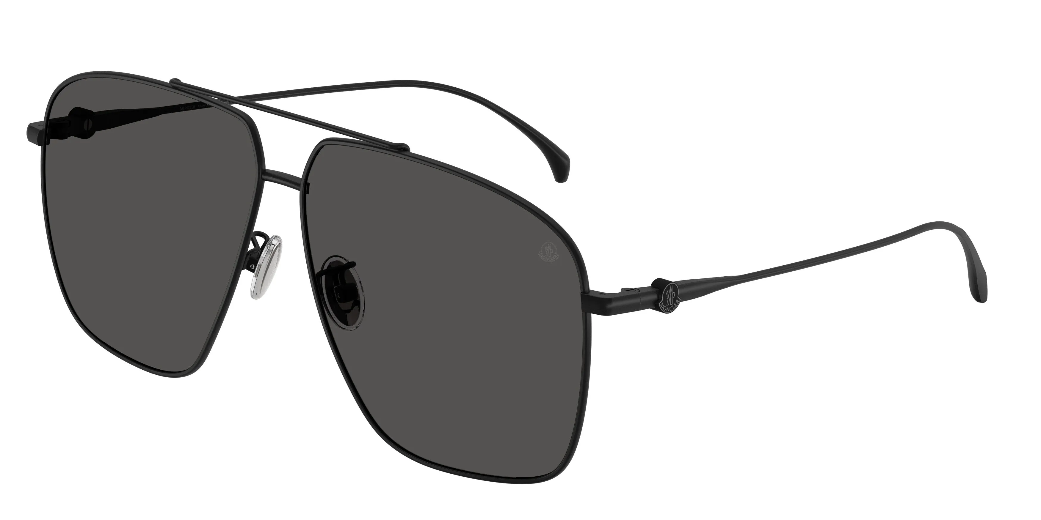 Moncler ME4020T ARIUM 100187 Occhiali da sole Titanio Nero Grigio Geometrica Normale - immagine 1