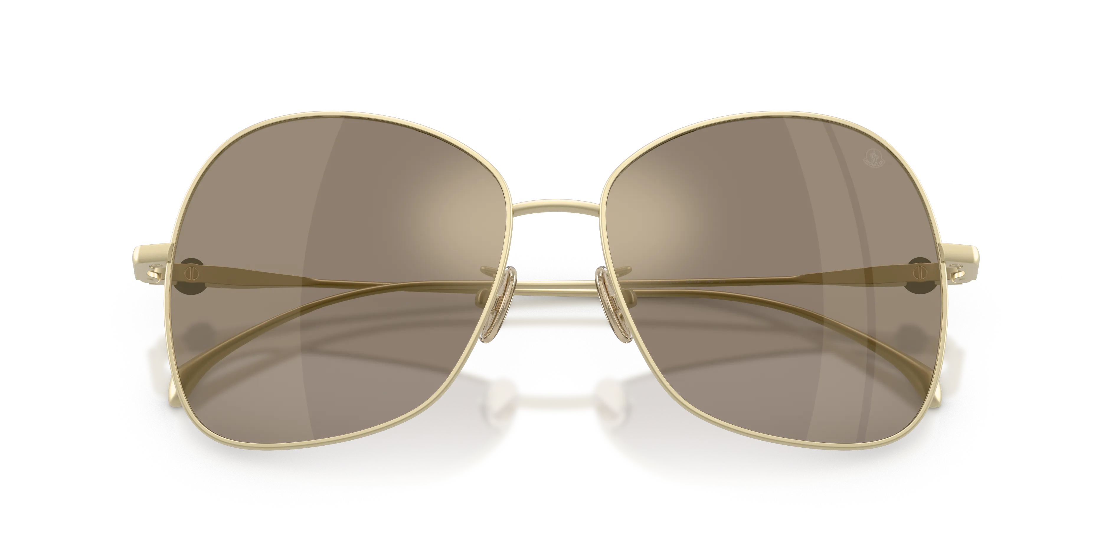 Moncler ME4019T VEYRA 10245A Occhiali da sole Titanio Oro Oro Geometrica Normale - immagine 2