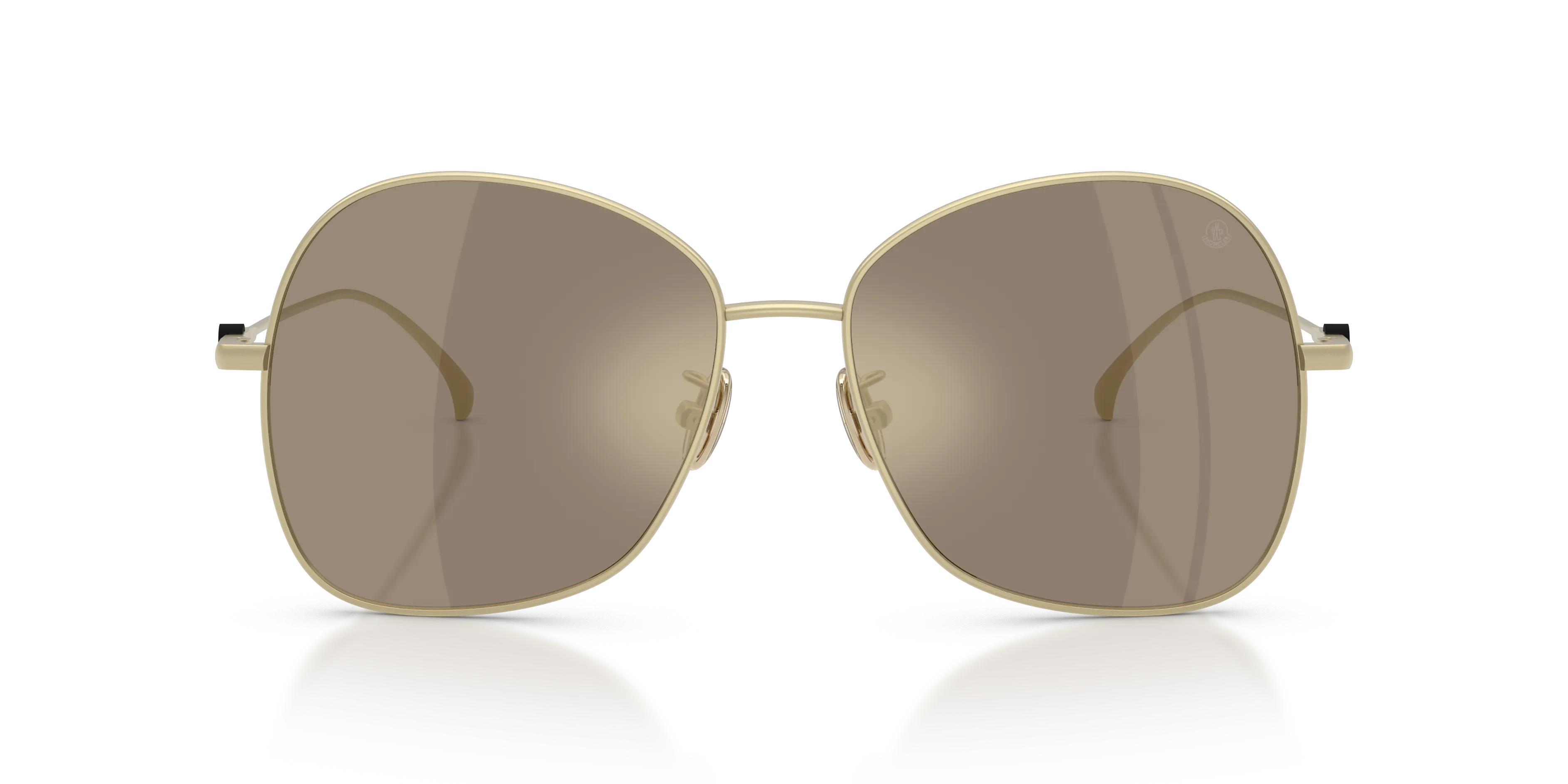 Moncler ME4019T VEYRA 10245A Occhiali da sole Titanio Oro Oro Geometrica Normale - immagine 3