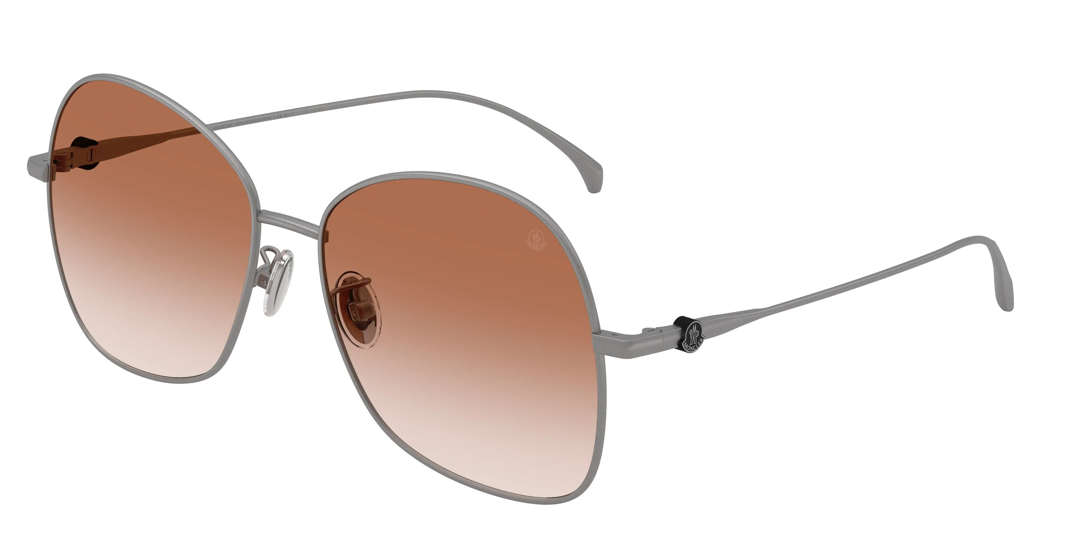 Moncler ME4019T VEYRA 101613 Occhiali da sole Titanio Grigio Rosa Geometrica Normale Sfumato - immagine 1