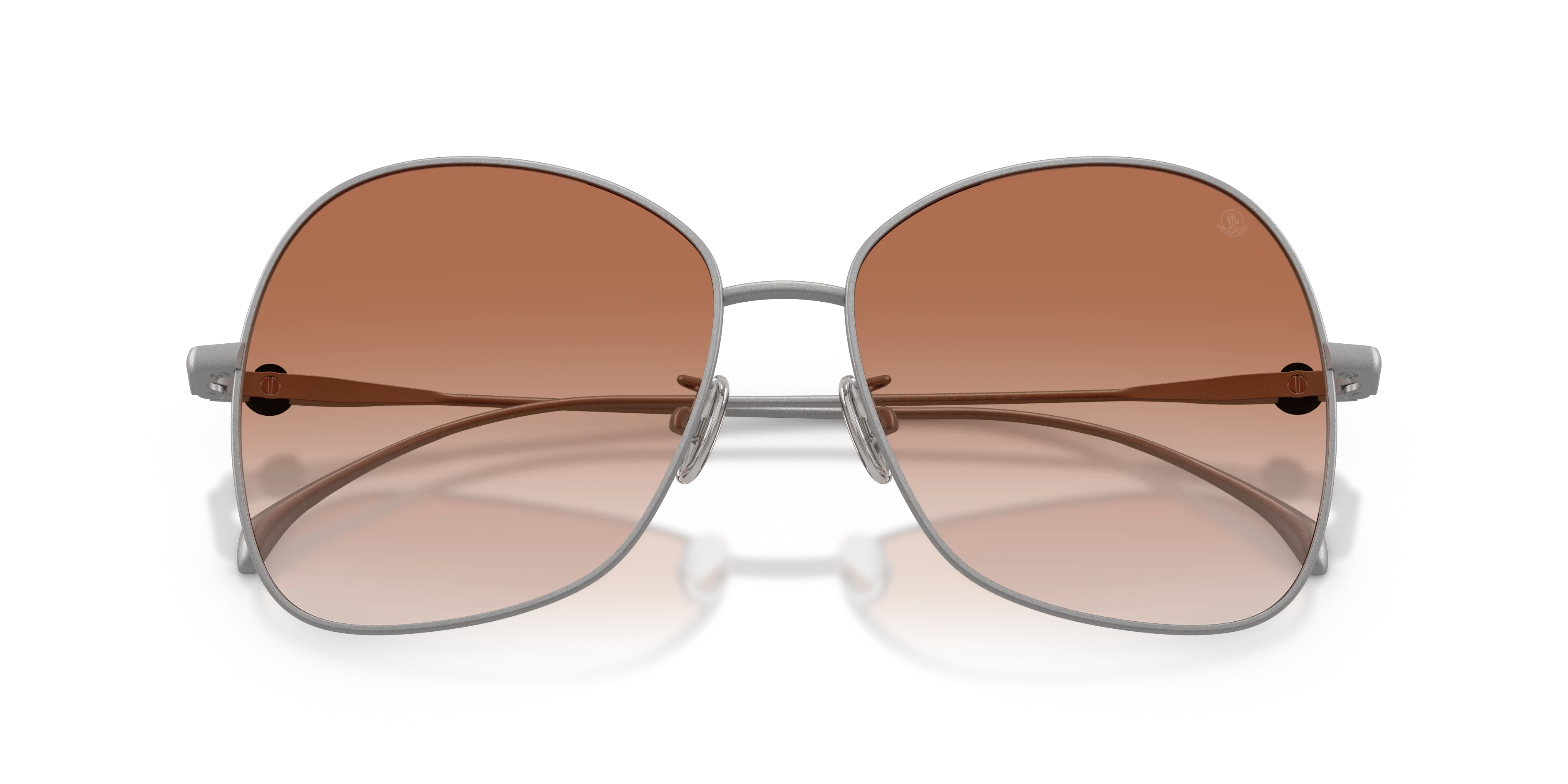 Moncler ME4019T VEYRA 101613 Occhiali da sole Titanio Grigio Rosa Geometrica Normale Sfumato - immagine 2
