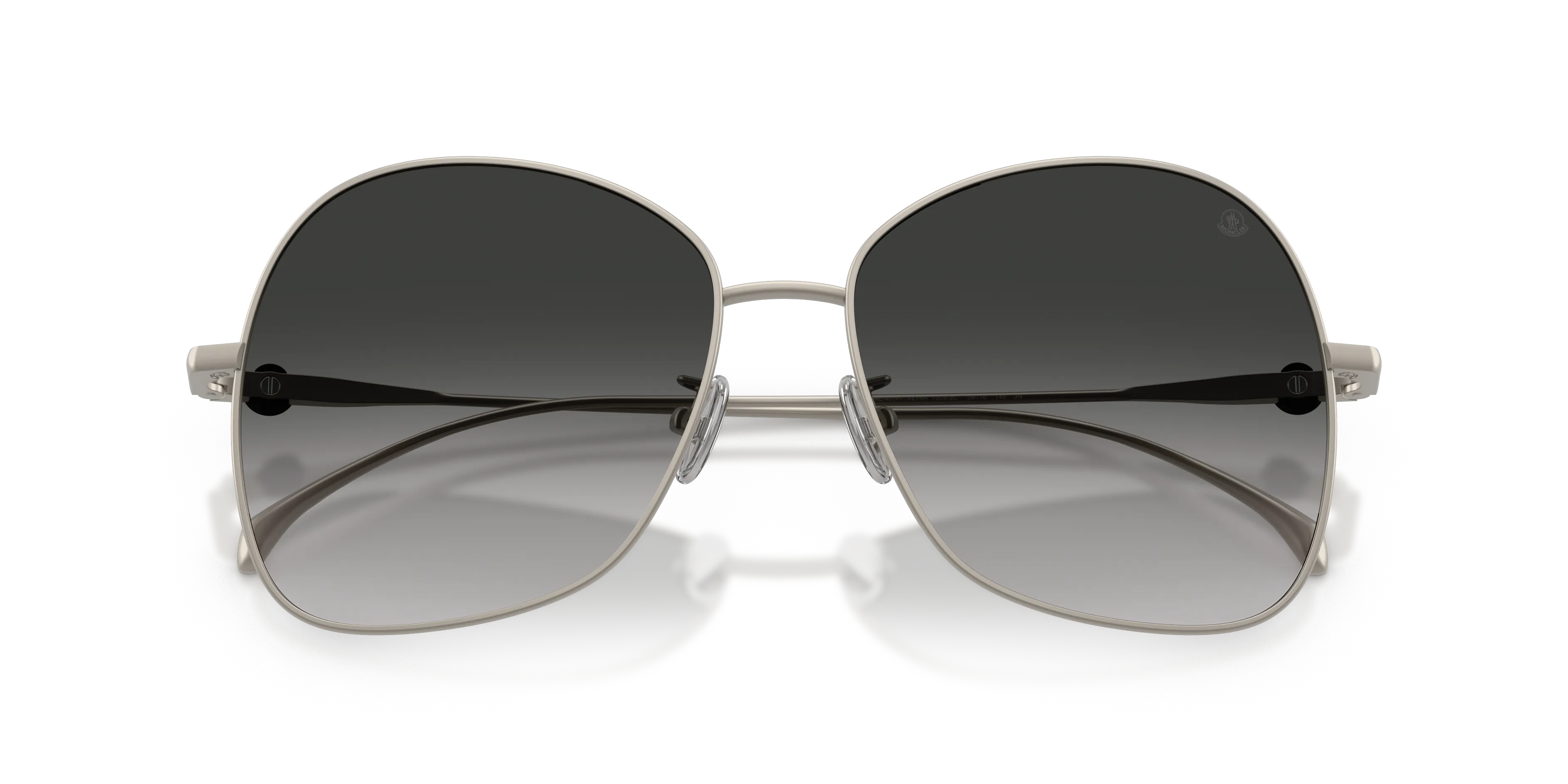 Moncler ME4019T VEYRA 10043C Occhiali da sole Titanio Argento Grigio Geometrica Normale Sfumato - immagine 2