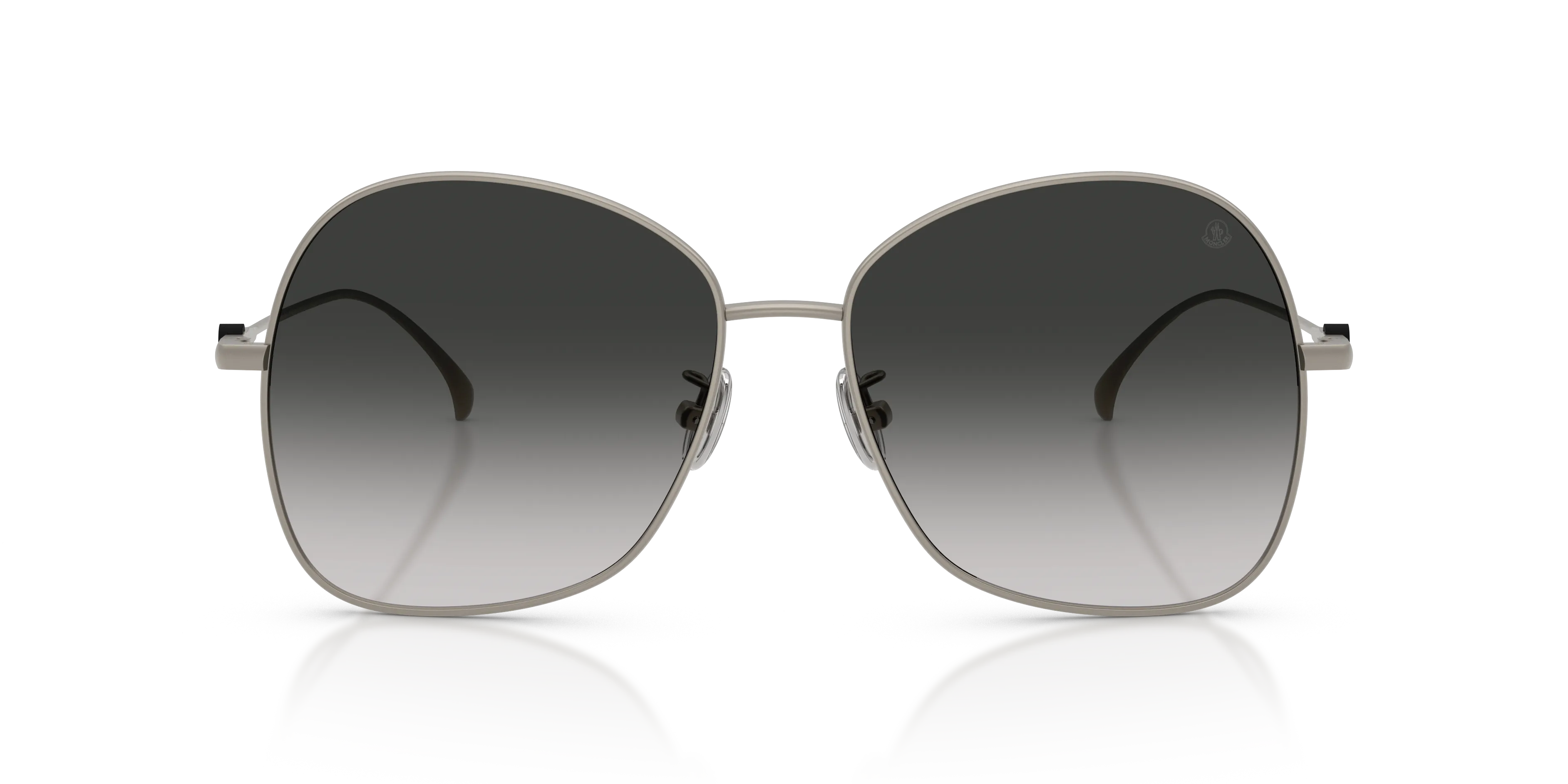 Moncler ME4019T VEYRA 10043C Occhiali da sole Titanio Argento Grigio Geometrica Normale Sfumato - immagine 3