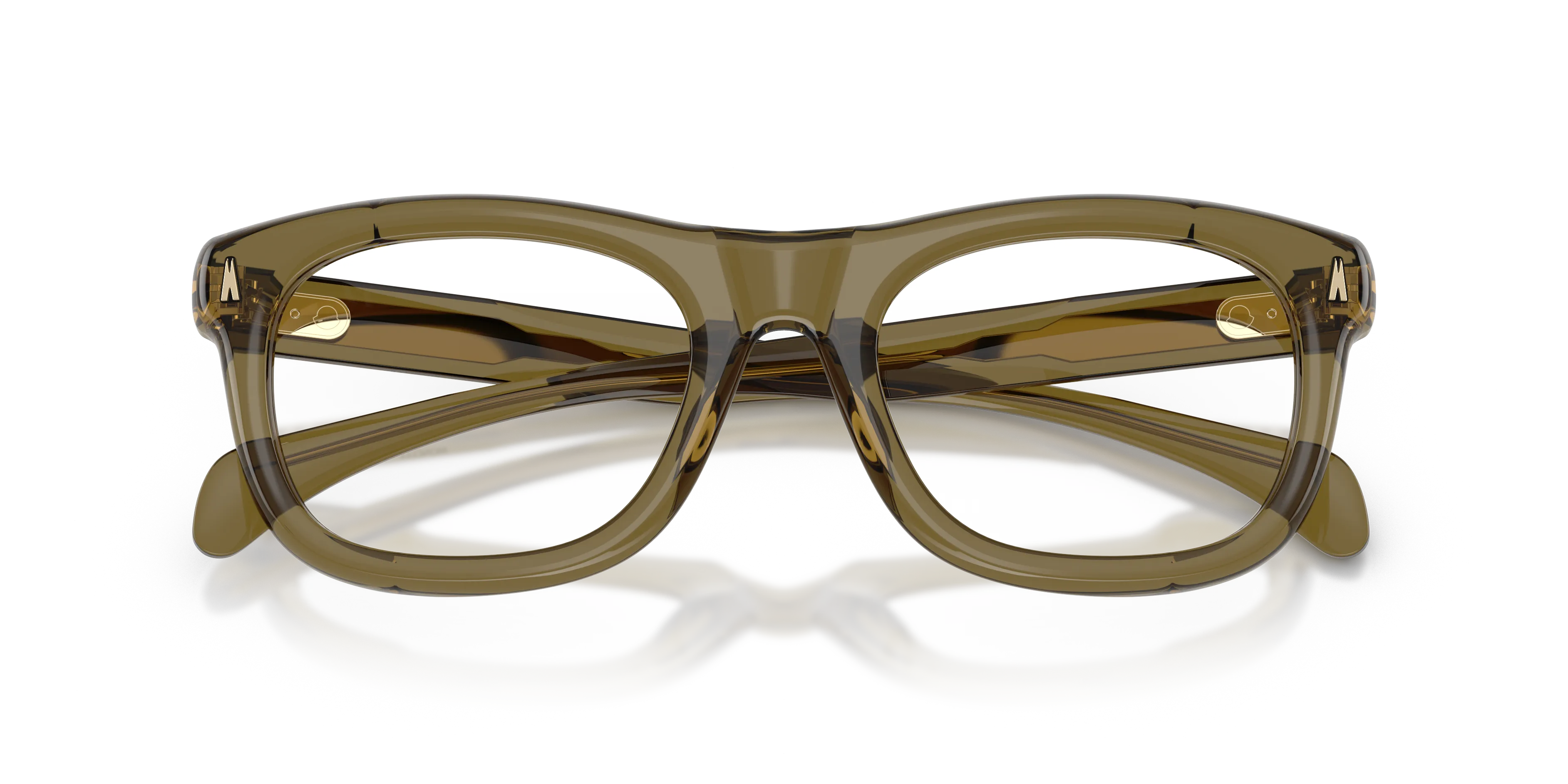 Moncler ME2040 METEORE 3049 Montature da vista Acetato Verde Trasparente Squadrata Normale - immagine 2