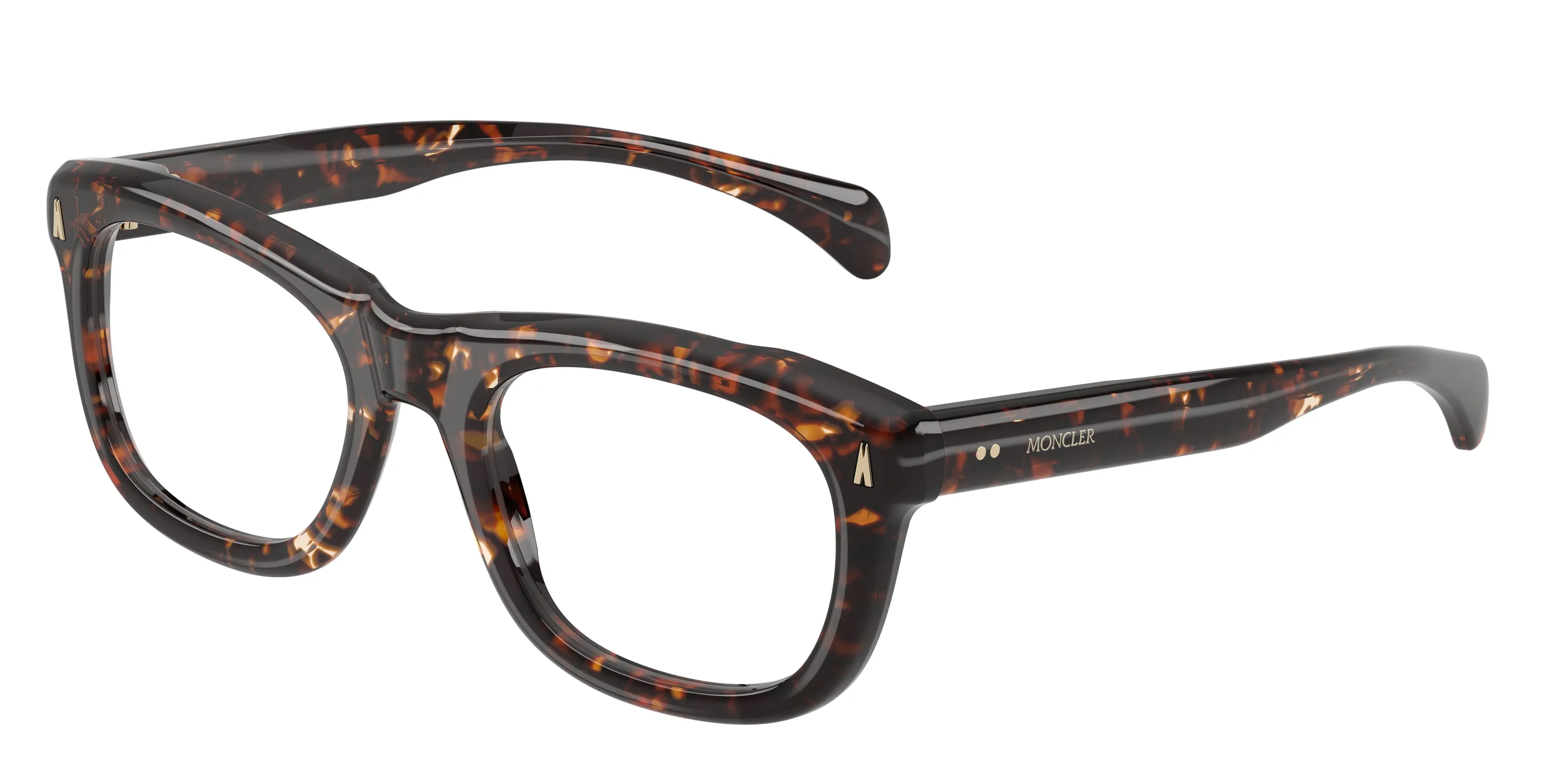 Moncler ME2040 METEORE 3048 Montature da vista Acetato Tartaruga Trasparente Squadrata Normale - immagine 1