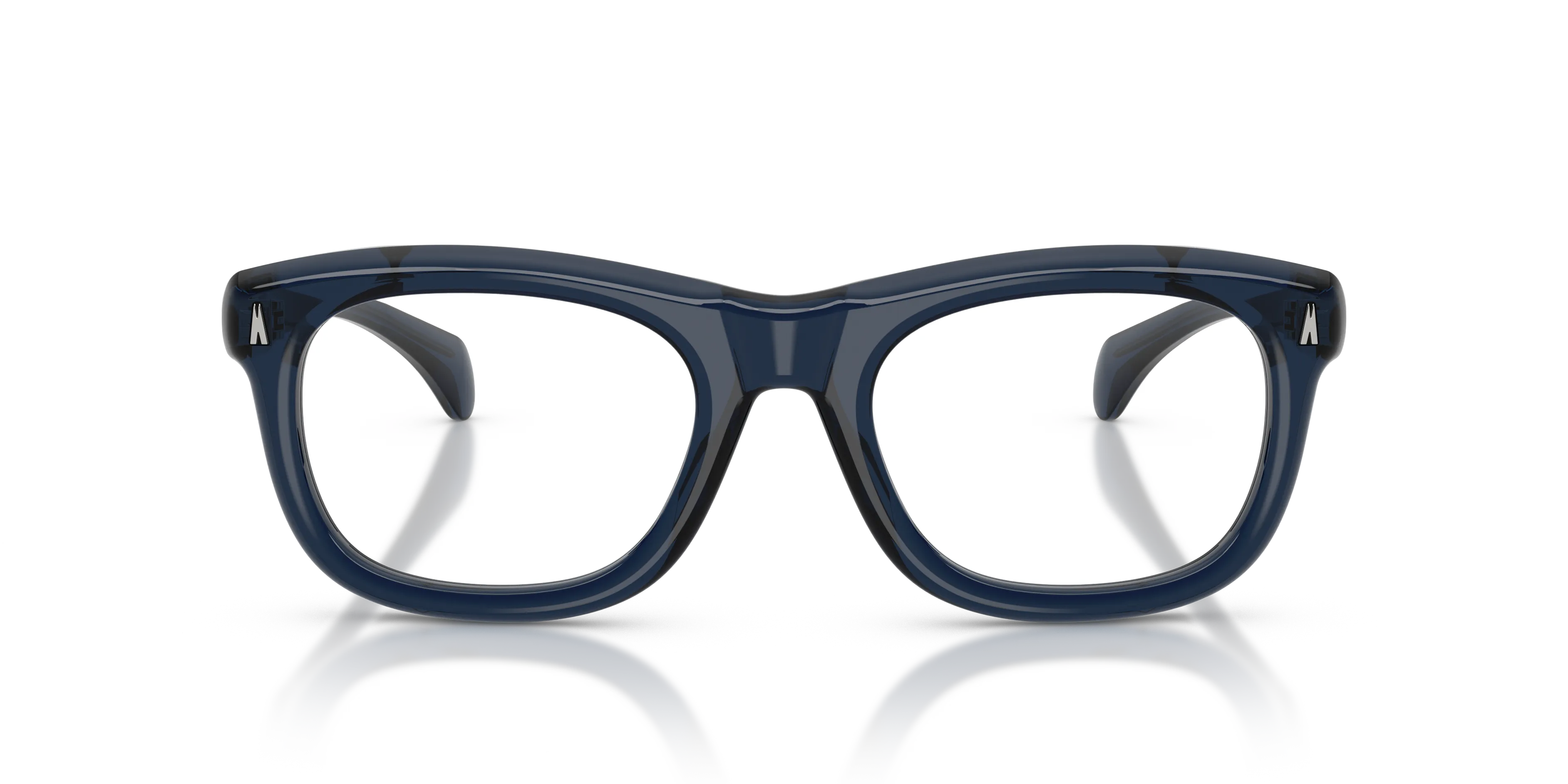 Moncler ME2040 METEORE 3020 Montature da vista Acetato Blu Trasparente Squadrata Normale - immagine 3