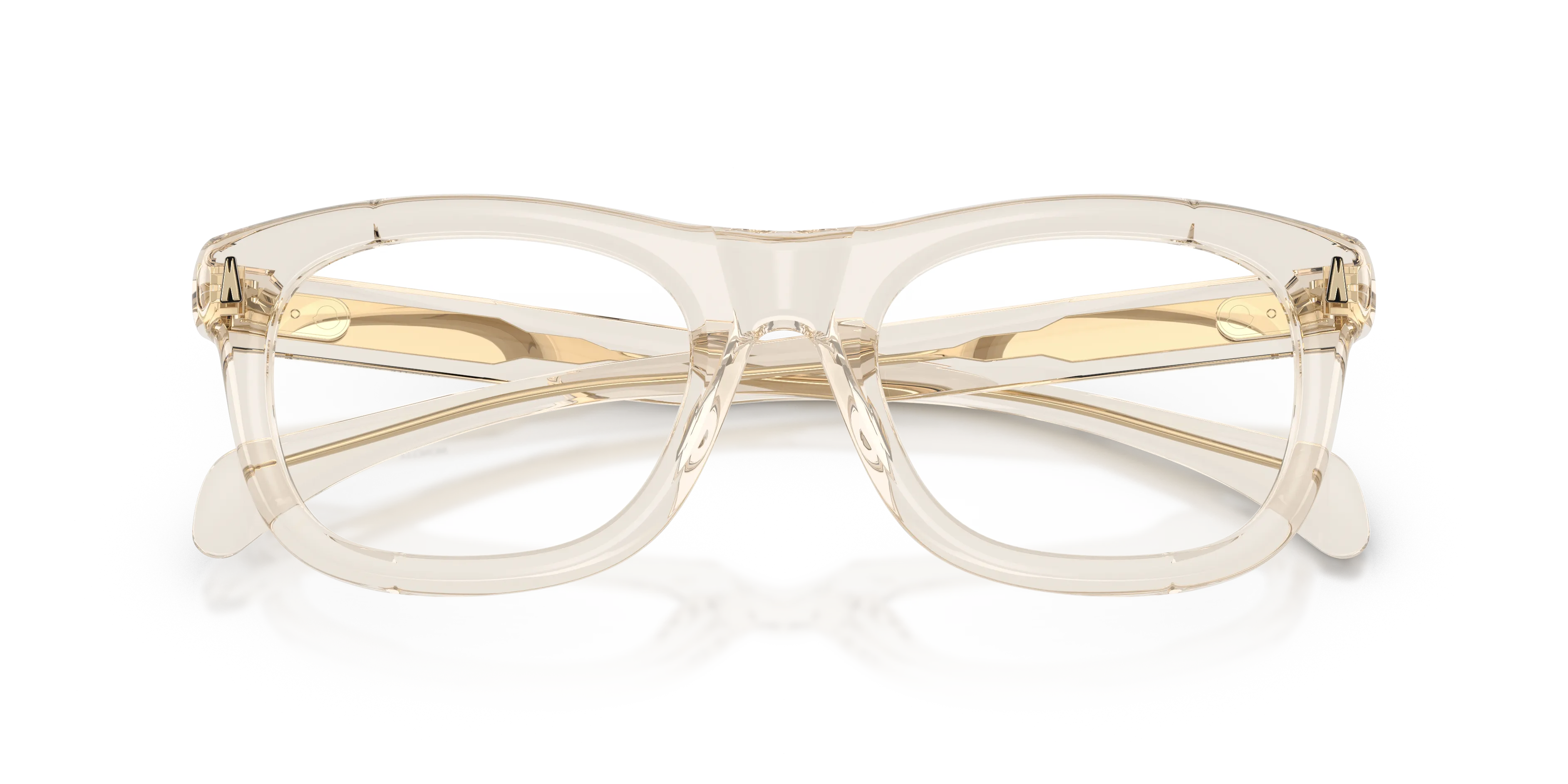 Moncler ME2040 METEORE 3003 Montature da vista Acetato Bianco Trasparente Squadrata Normale - immagine 2