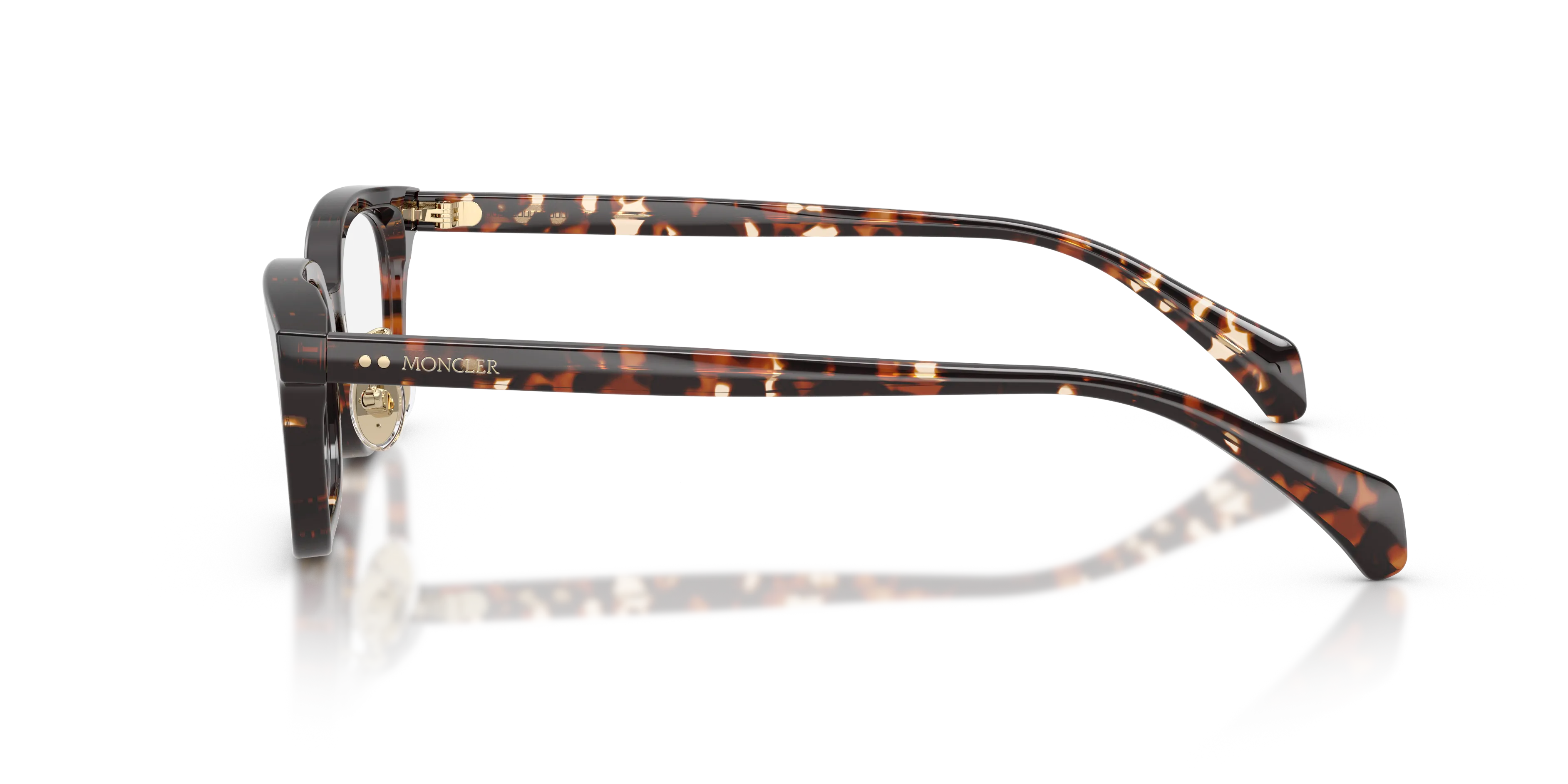 Moncler ME2039D ATELIER 3048 Montature da vista Acetato Tartaruga Trasparente Squadrata Normale - immagine 4