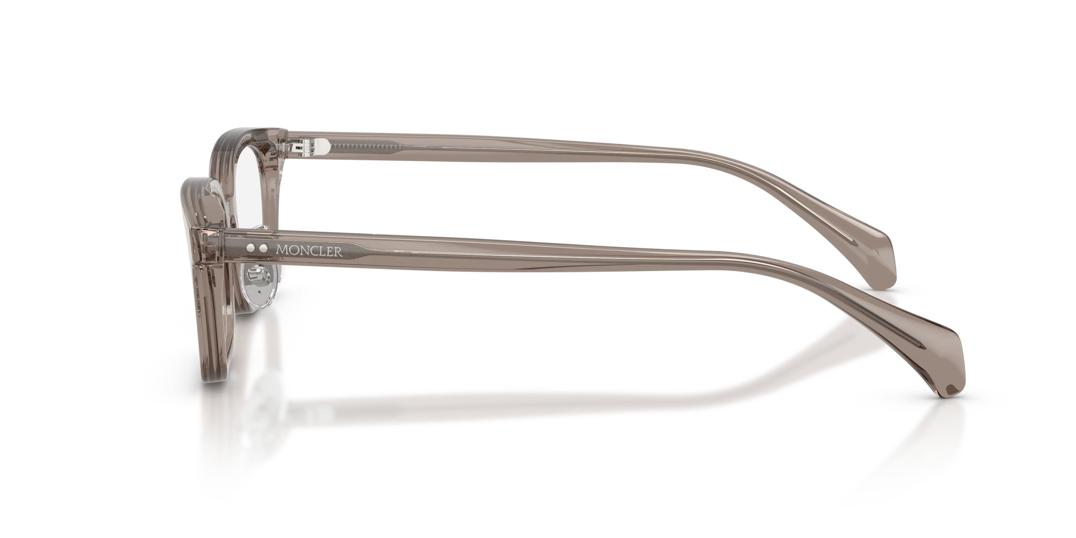 Moncler ME2039D ATELIER 3009 Montature da vista Acetato Grigio Trasparente Squadrata Normale - immagine 4