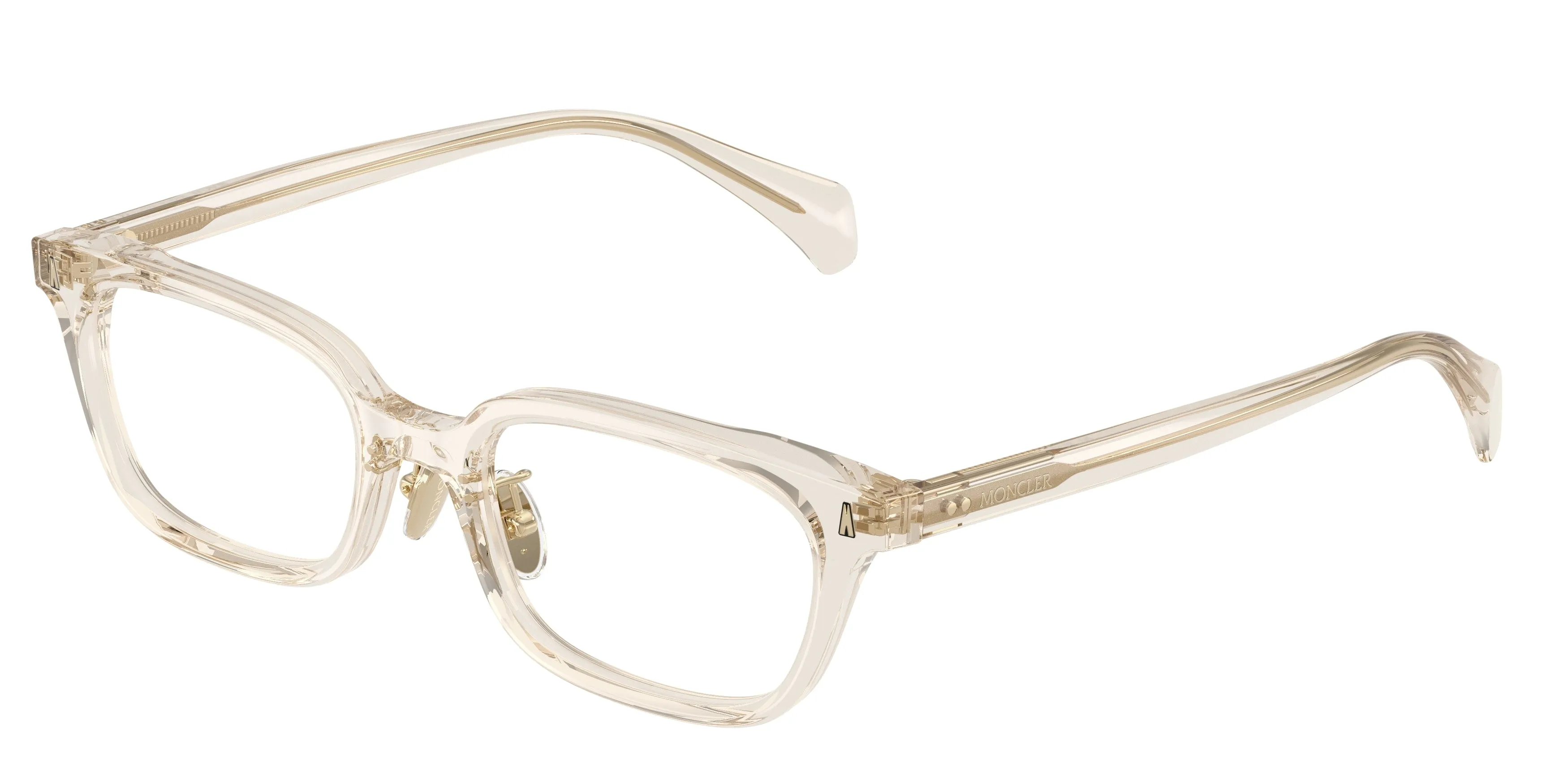 Moncler ME2039D ATELIER 3003 Montature da vista Acetato Bianco Trasparente Squadrata Normale - immagine 1