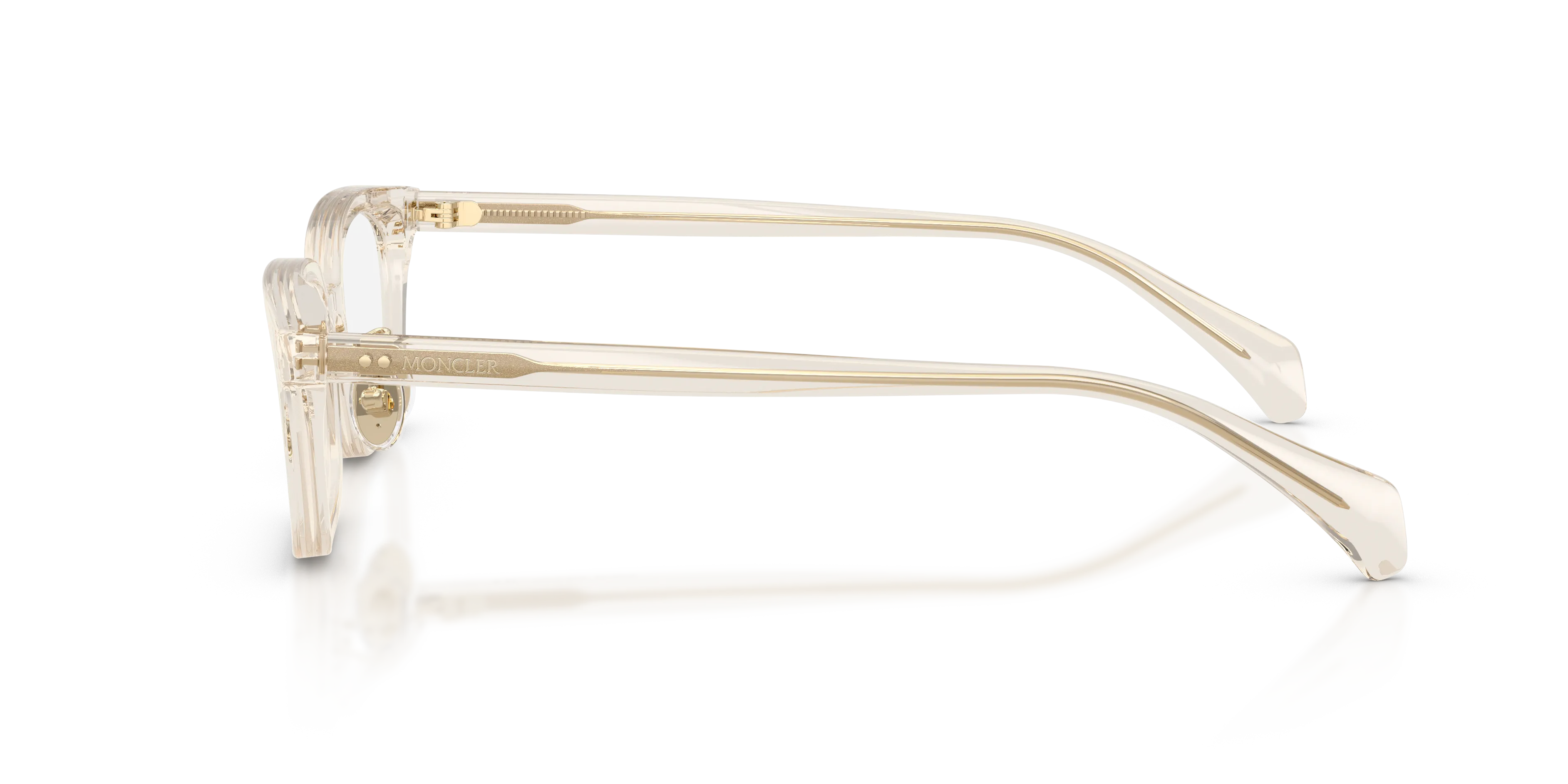 Moncler ME2039D ATELIER 3003 Montature da vista Acetato Bianco Trasparente Squadrata Normale - immagine 4